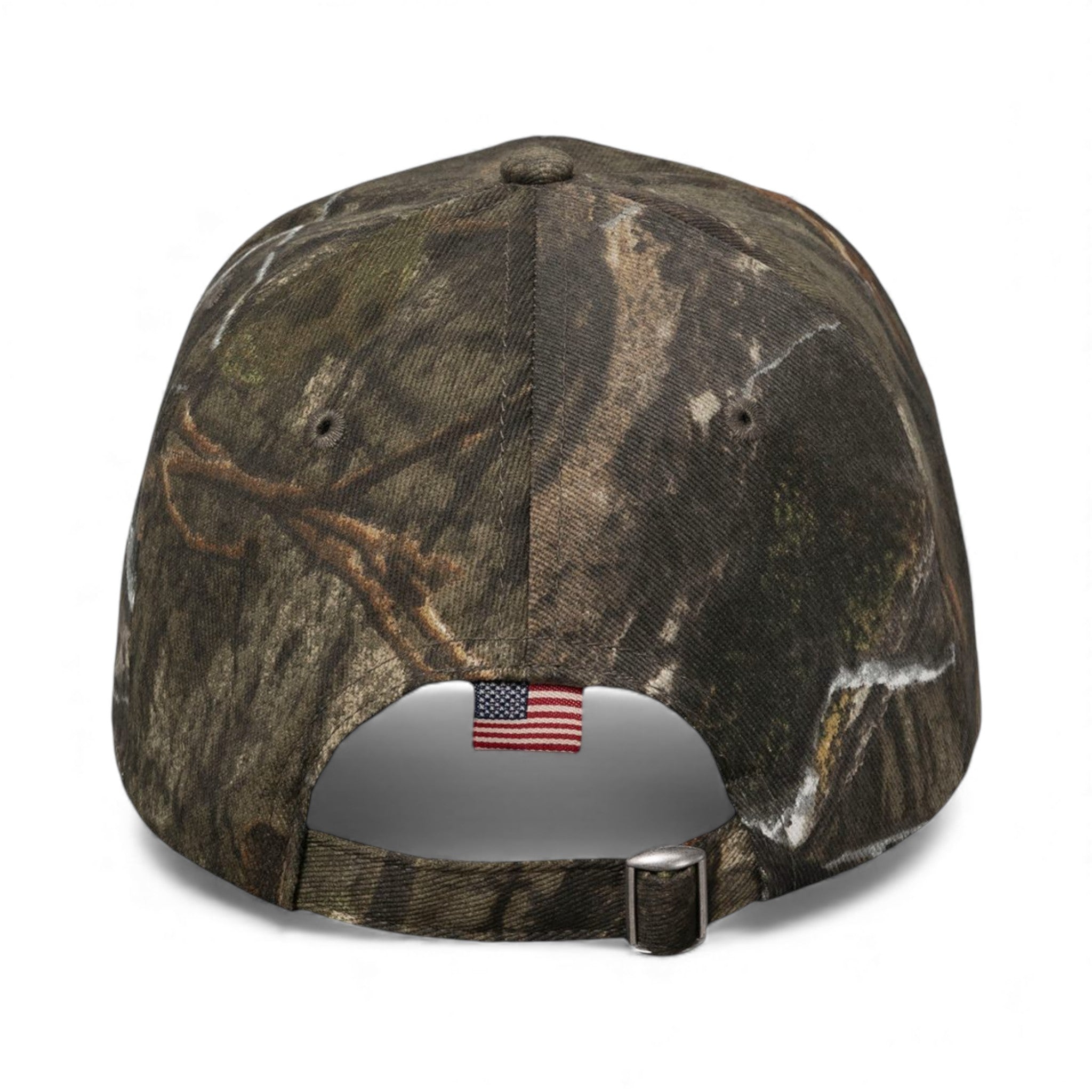 Back view of Kati LC350 custom hat in country dna and usa flag
