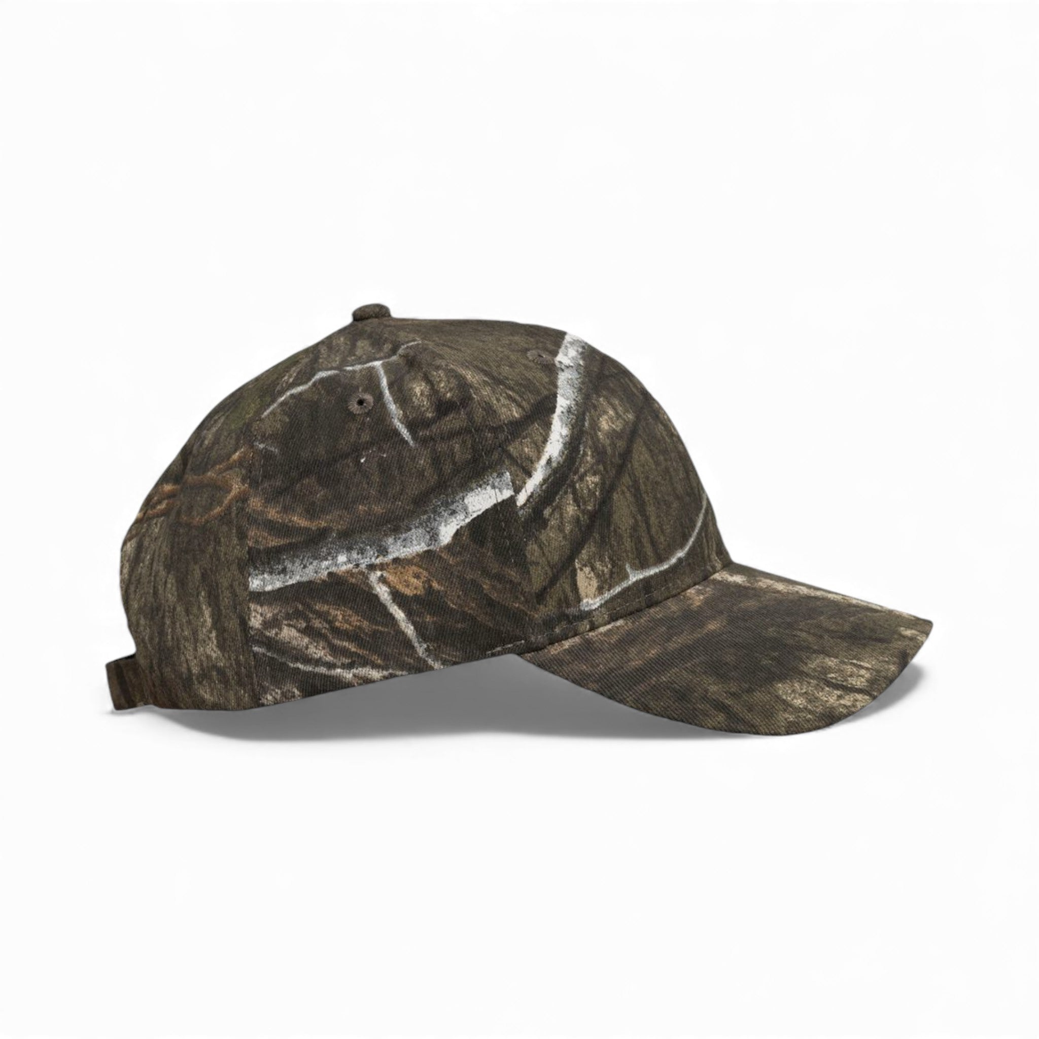 Right side view of Kati LC350 custom hat in country dna and usa flag