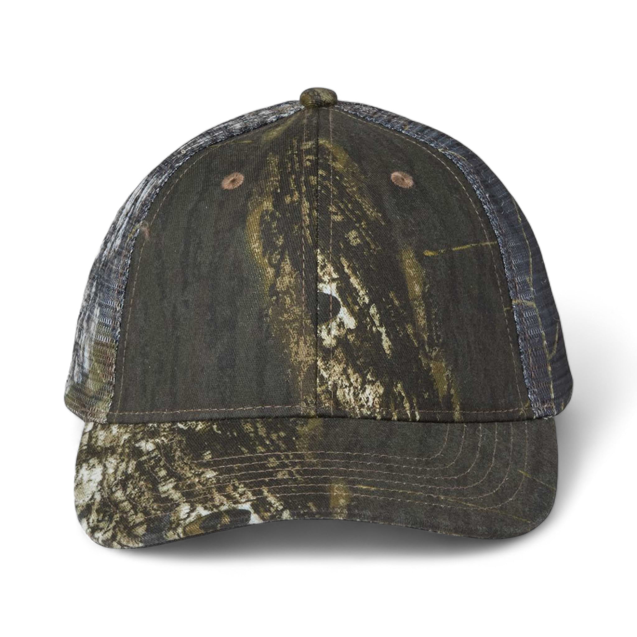 Front view of Kati LC5M custom hat in breakup and breakup