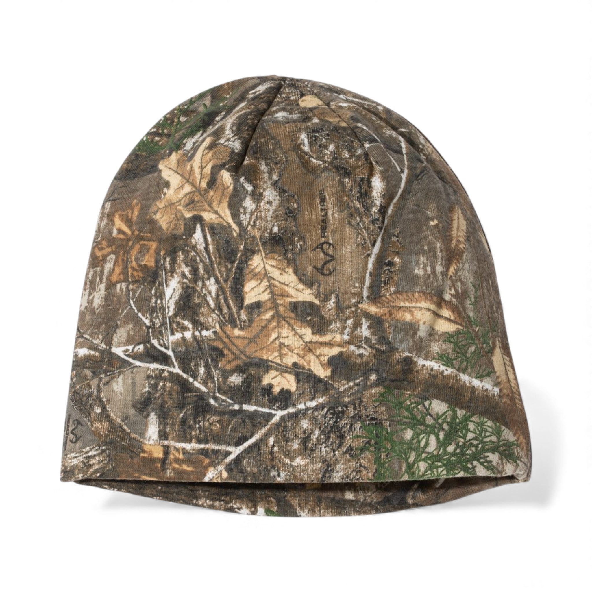 Right side view of Kati LCB08 custom hat in realtree edge
