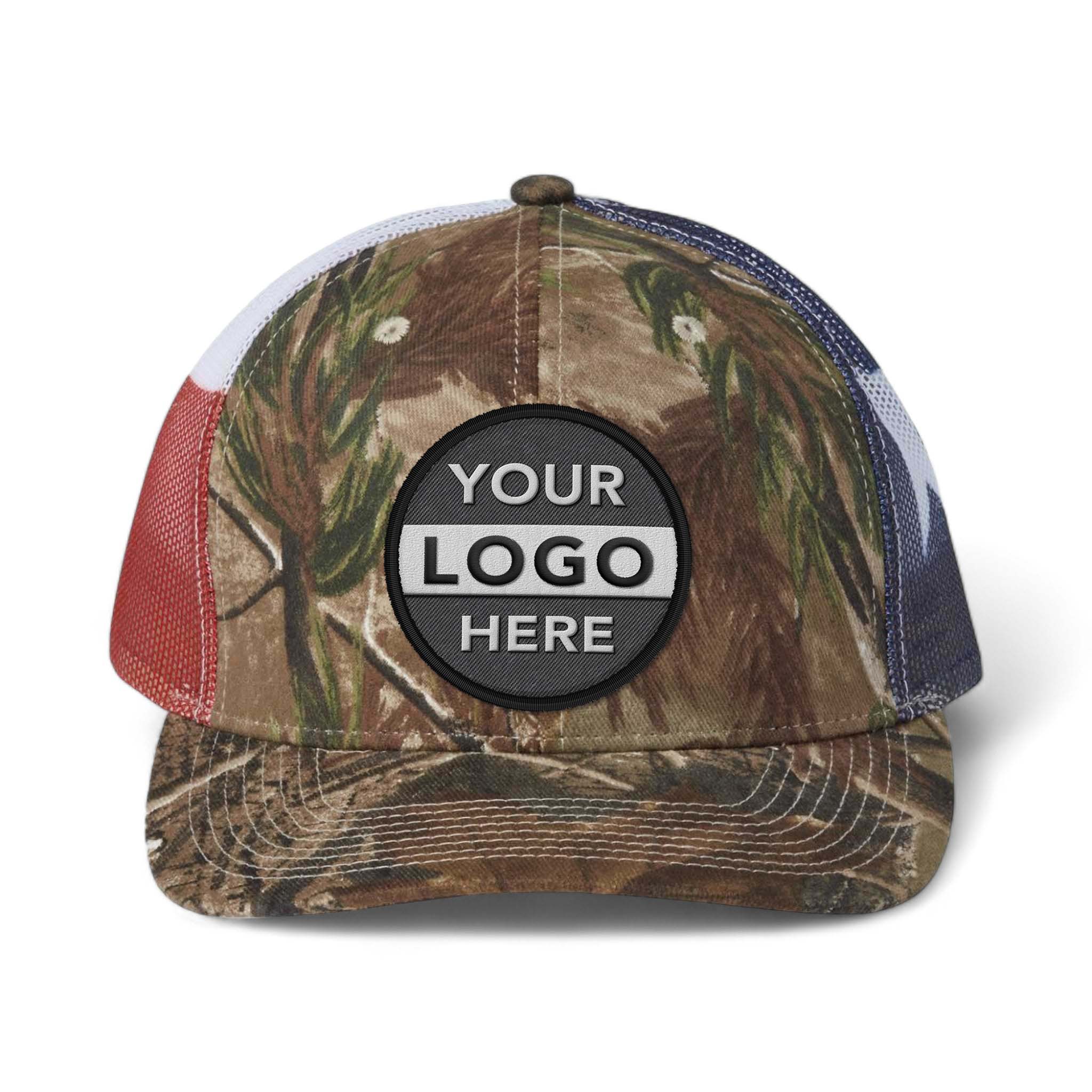 Kati S700M custom embroidered patch hat in all purpose and texas flag