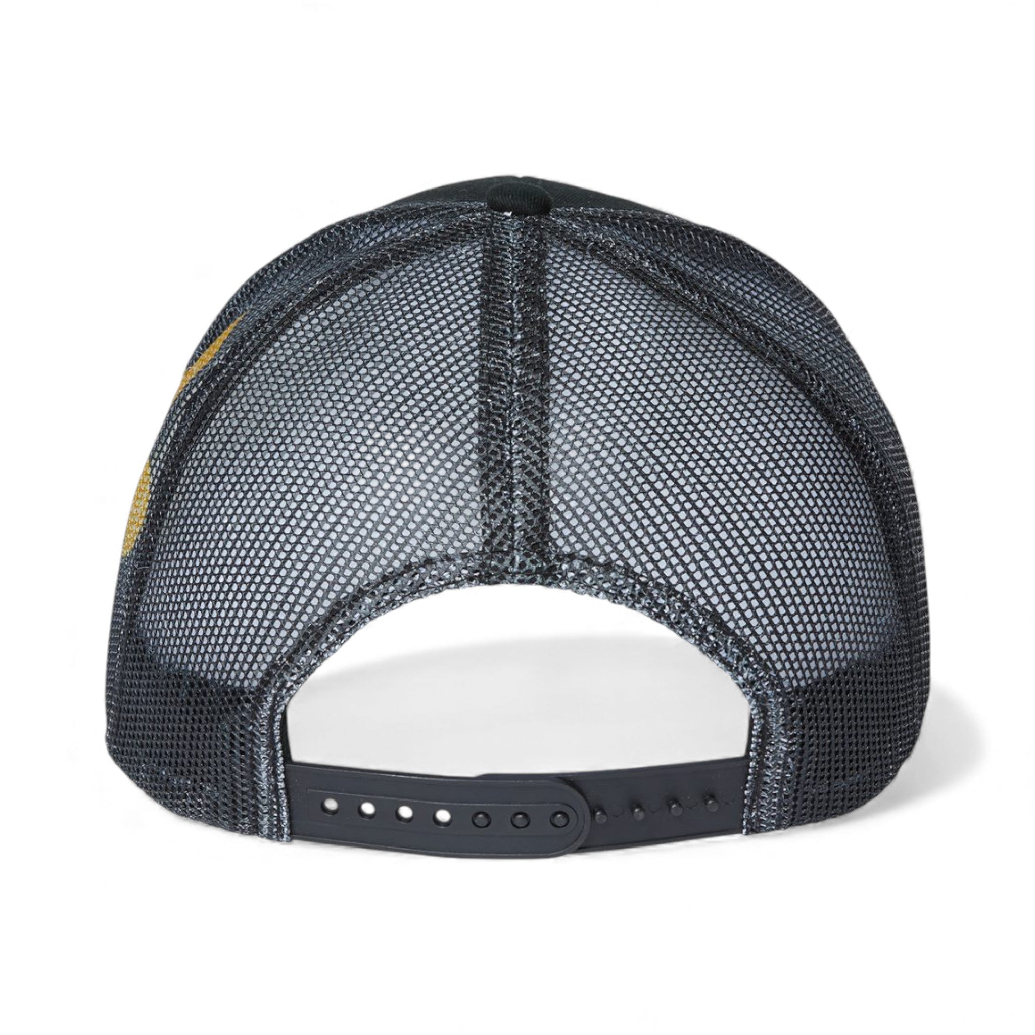 Back view of Kati S700M custom hat in black, black and fleur de lis