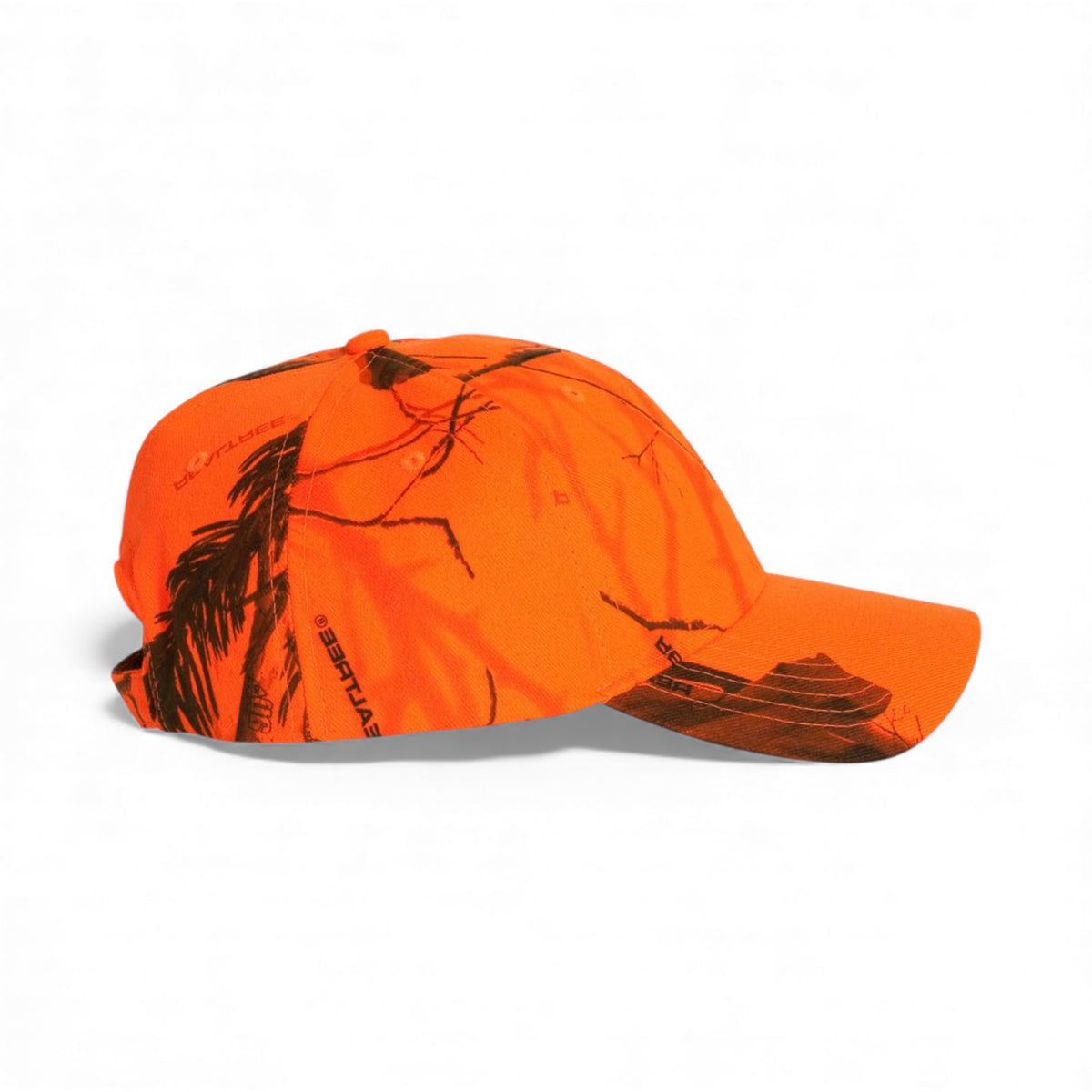 Right side view of Kati SN200 custom hat in blaze realtree ap