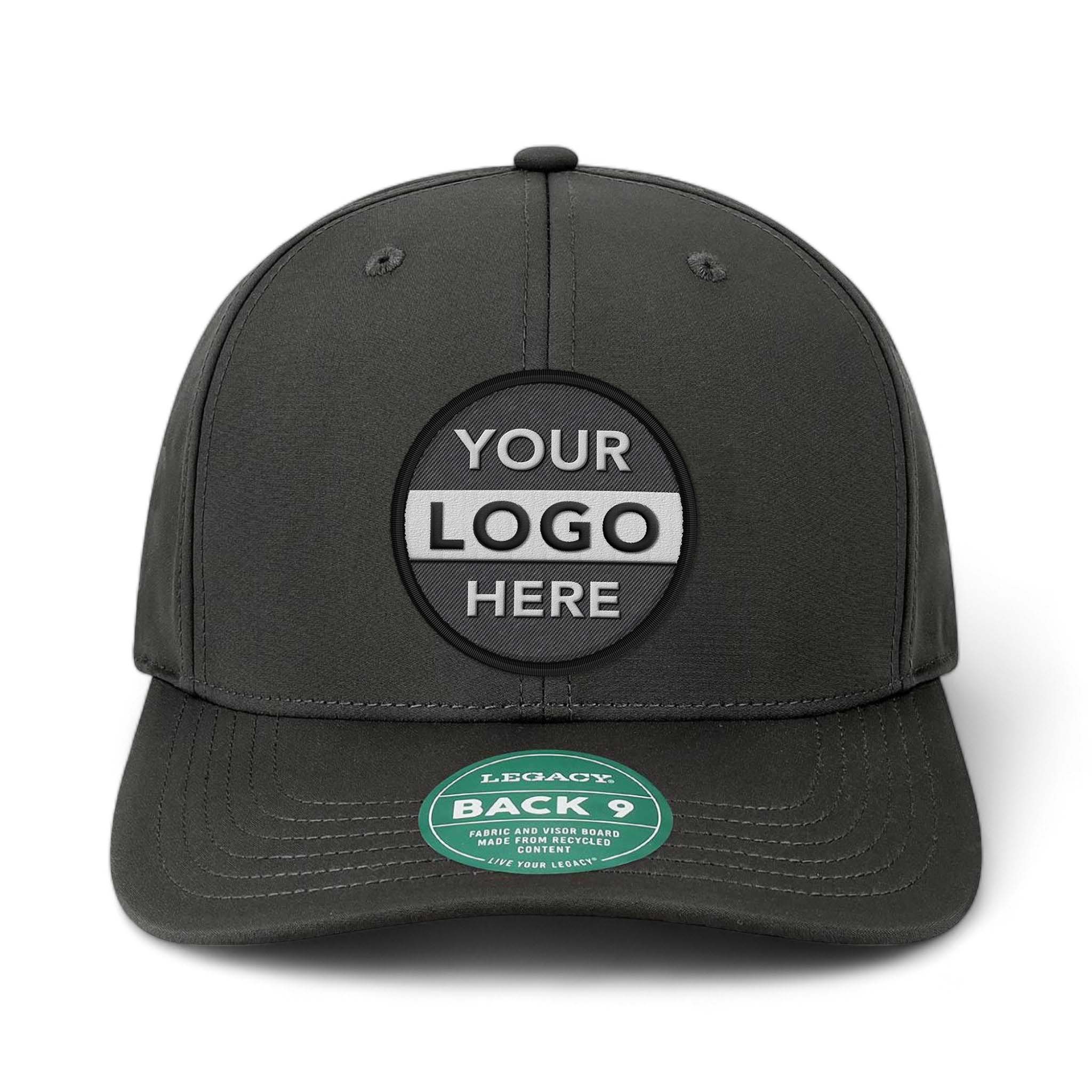 LEGACY B9A custom embroidered patch hat in black