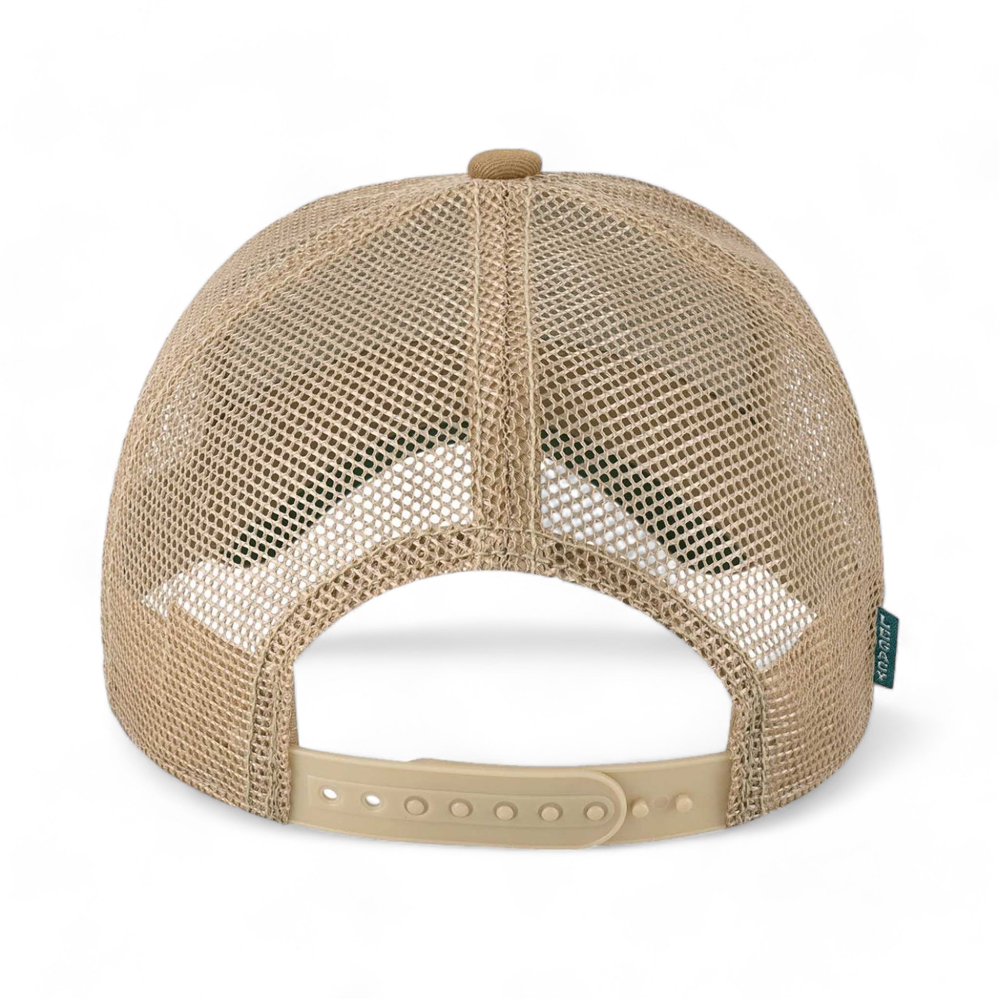 Back view of LEGACY OFAFP custom hat in fabric stripes