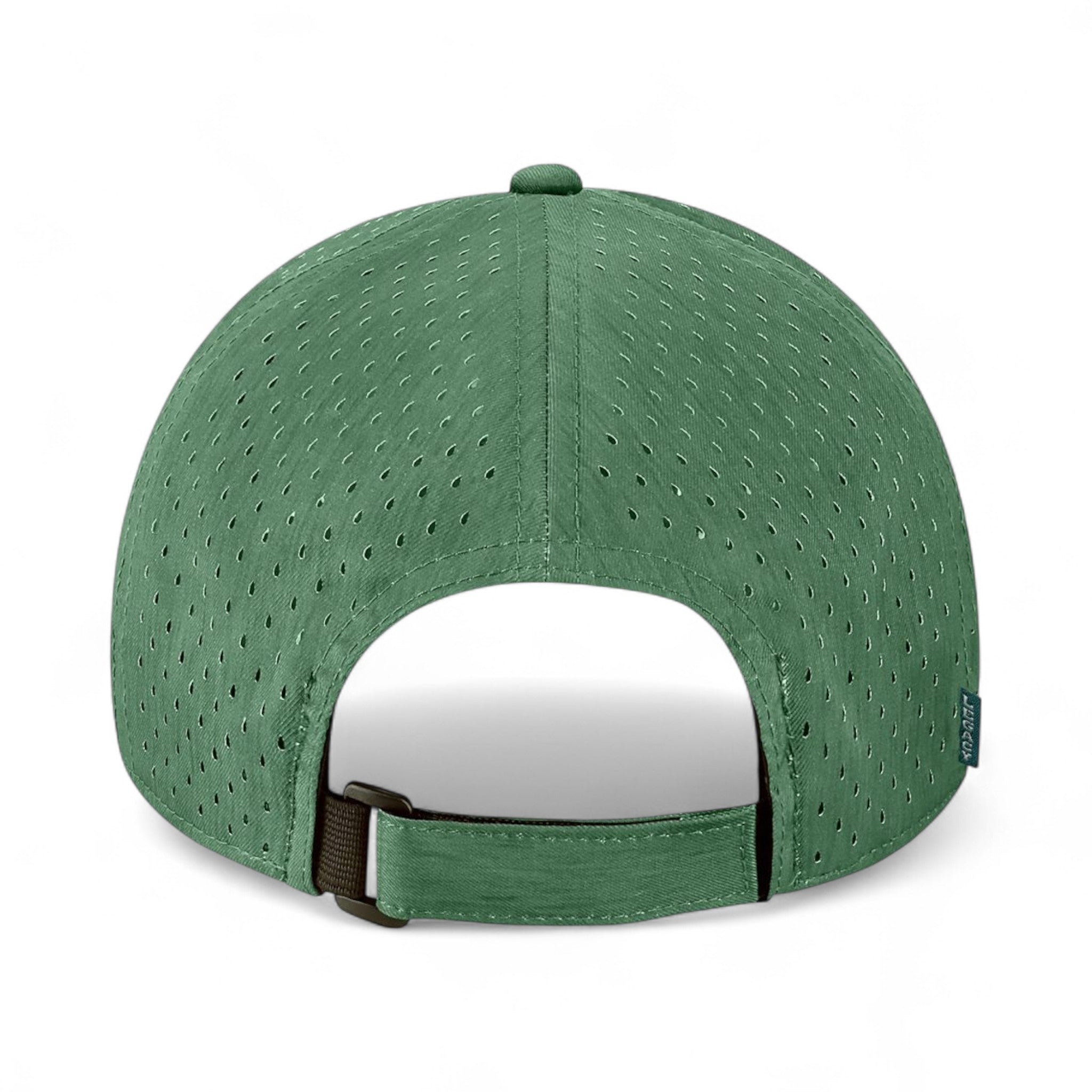 Back view of LEGACY RECS custom hat in eco dark green