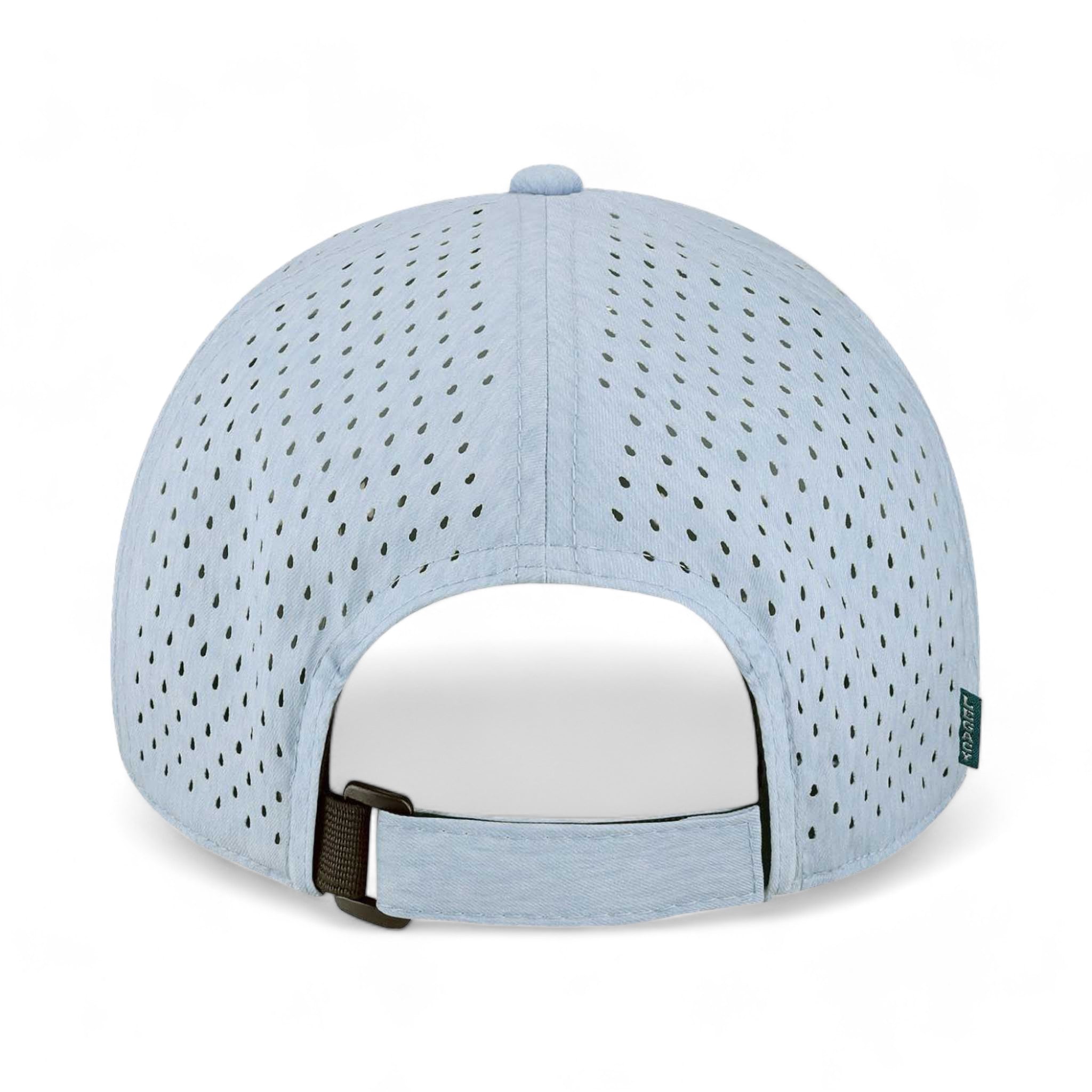 Back view of LEGACY RECS custom hat in eco power blue