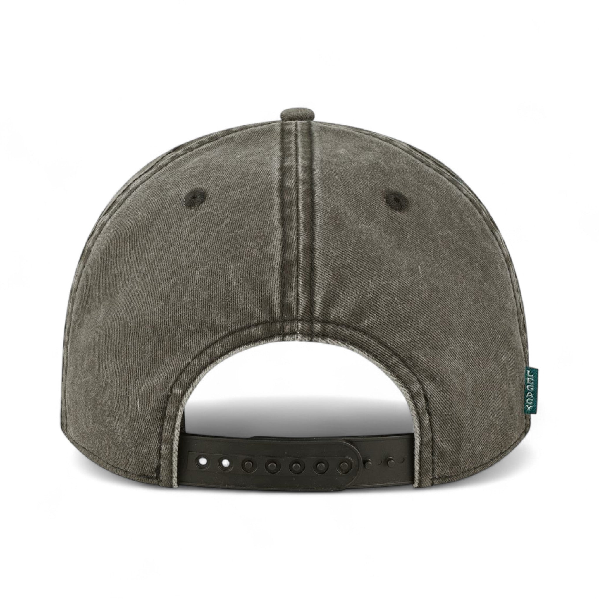 Back view of LEGACY SKULLY custom hat in black