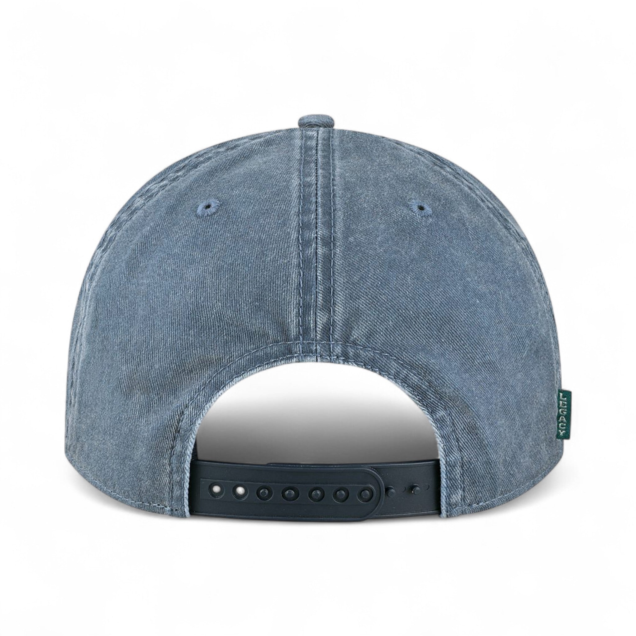 Back view of LEGACY SKULLY custom hat in navy