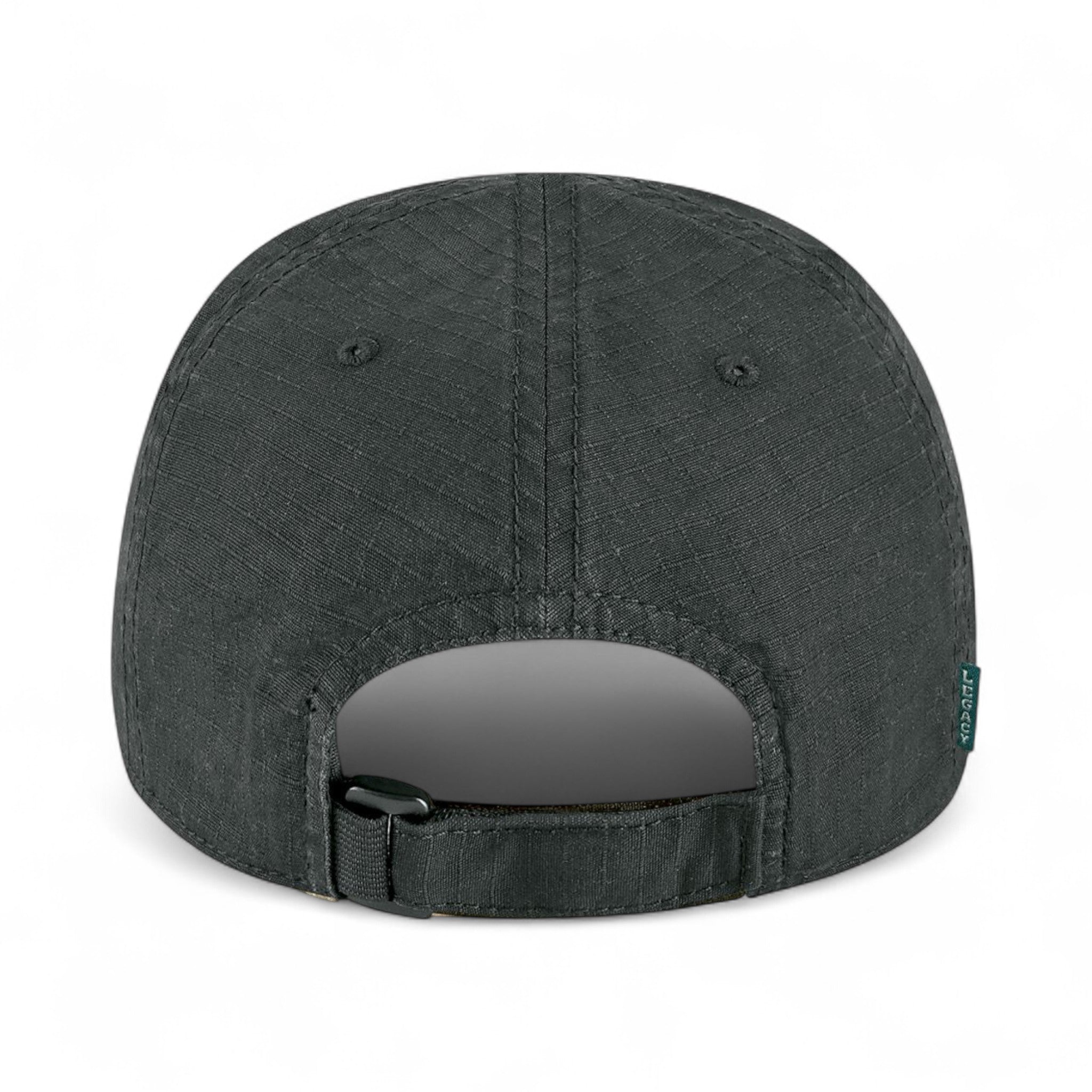 Back view of LEGACY TACT custom hat in black