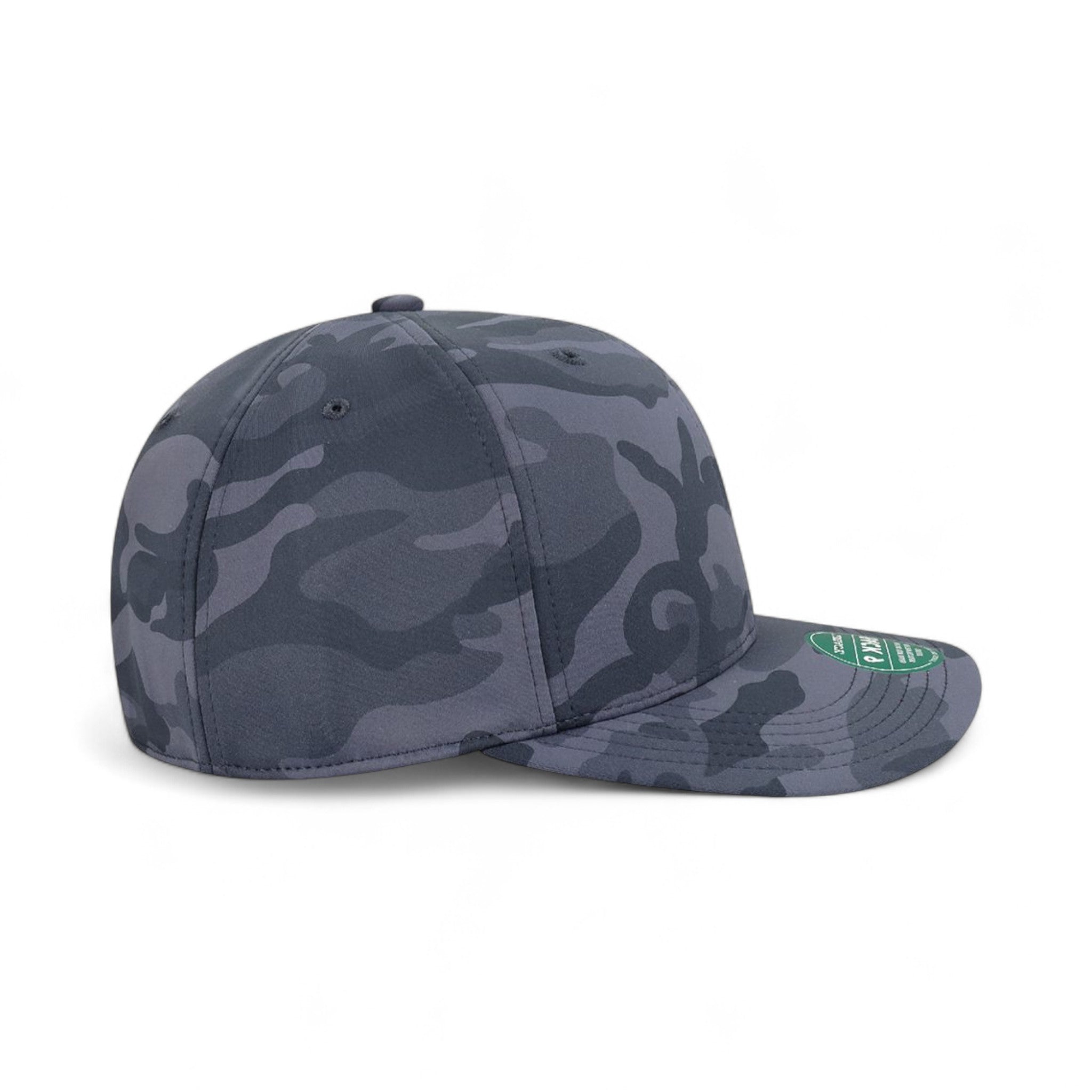 Right side view of Legacy B9A custom hat in midnight camo