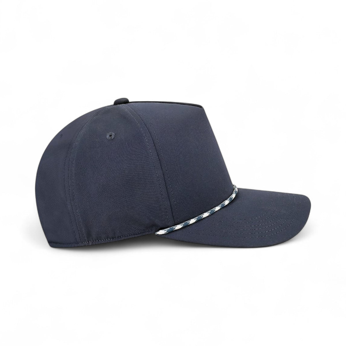 Right side view of Legacy CADDY custom hat in navy