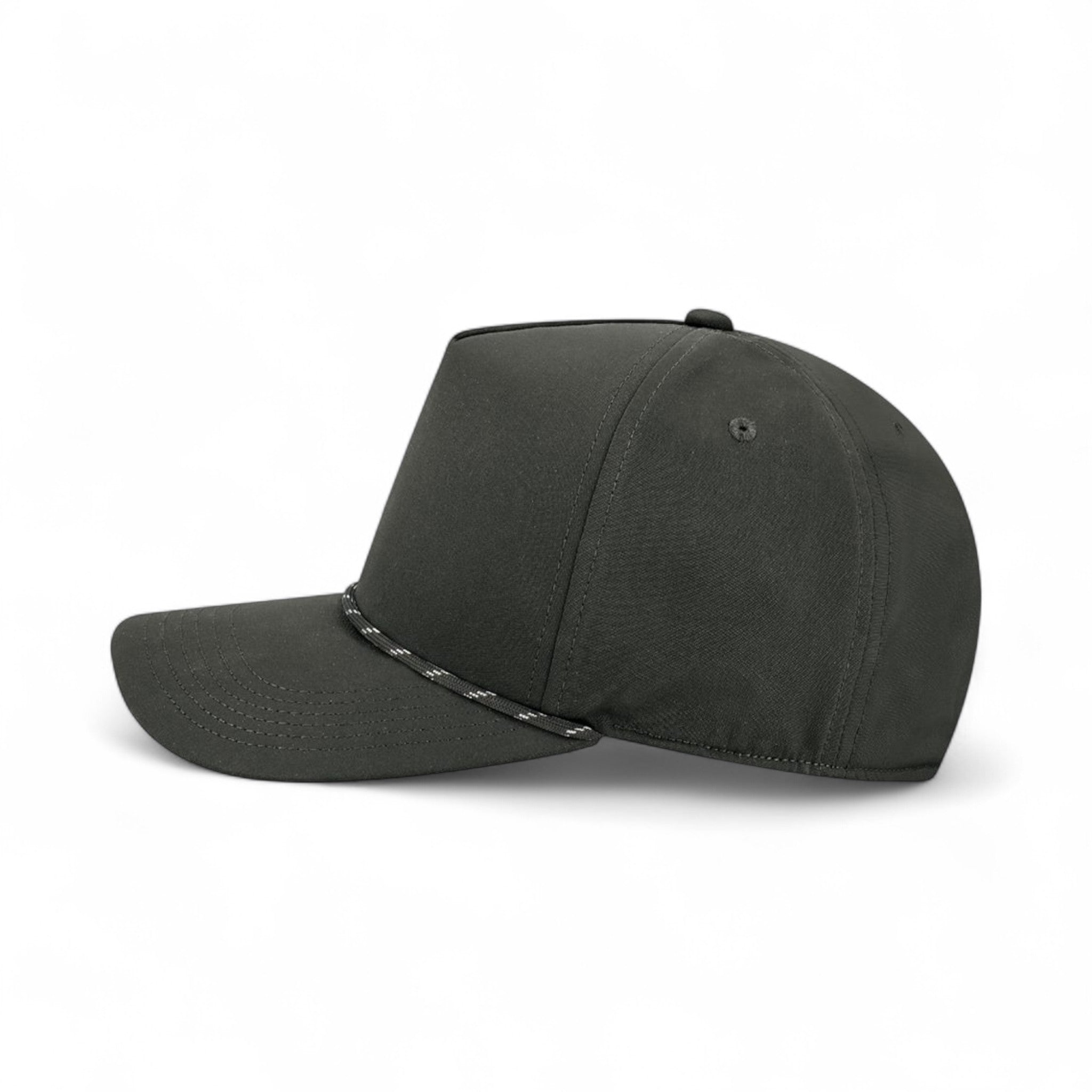 Left side view of Legacy CADDY custom hat in black