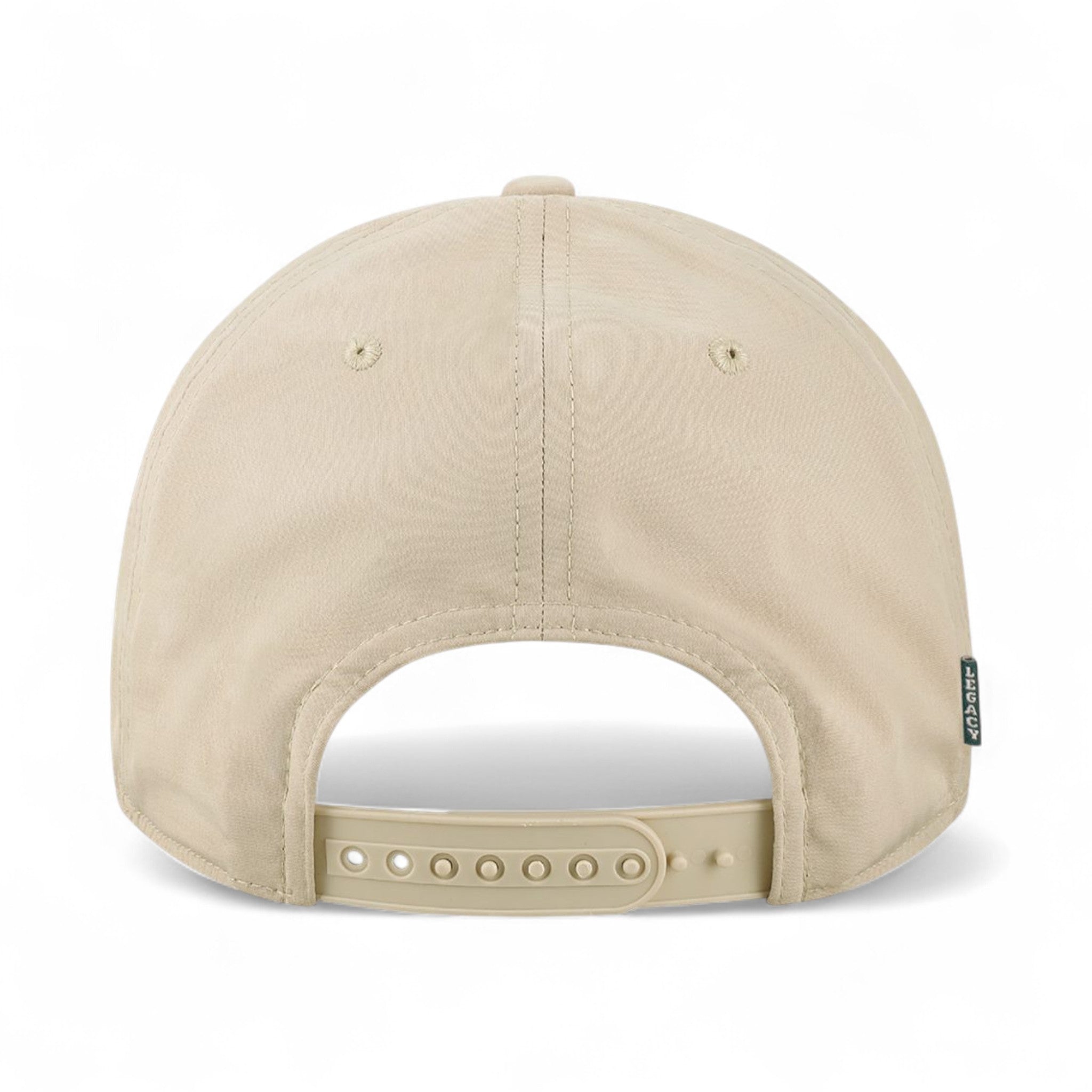 Back view of Legacy CADDY custom hat in stone