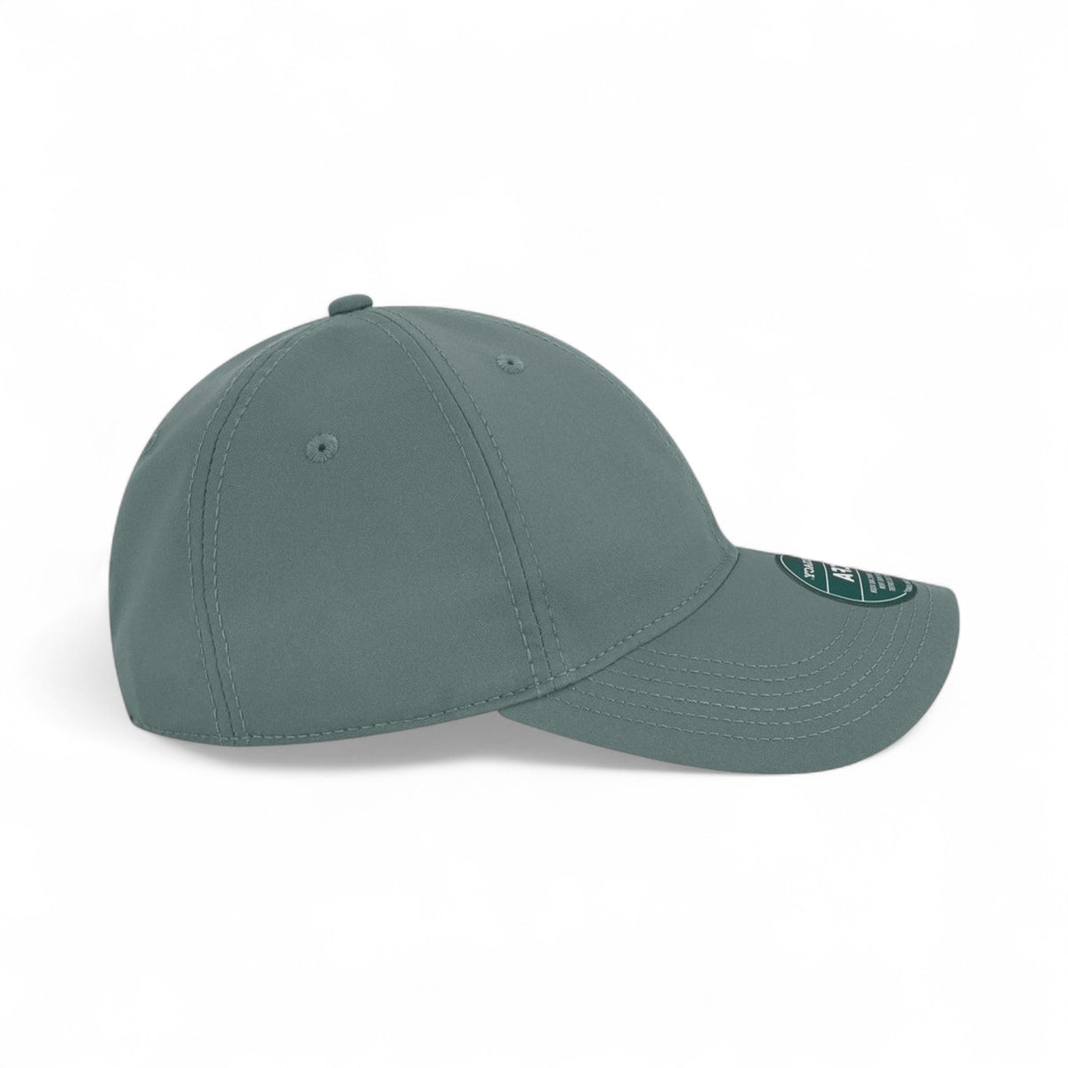 Right side view of Legacy CFA custom hat in blue steel