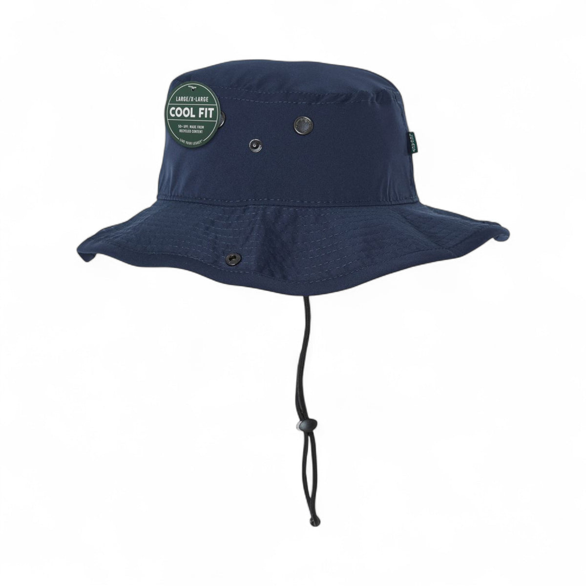 Left side view of Legacy CFB custom hat in navy