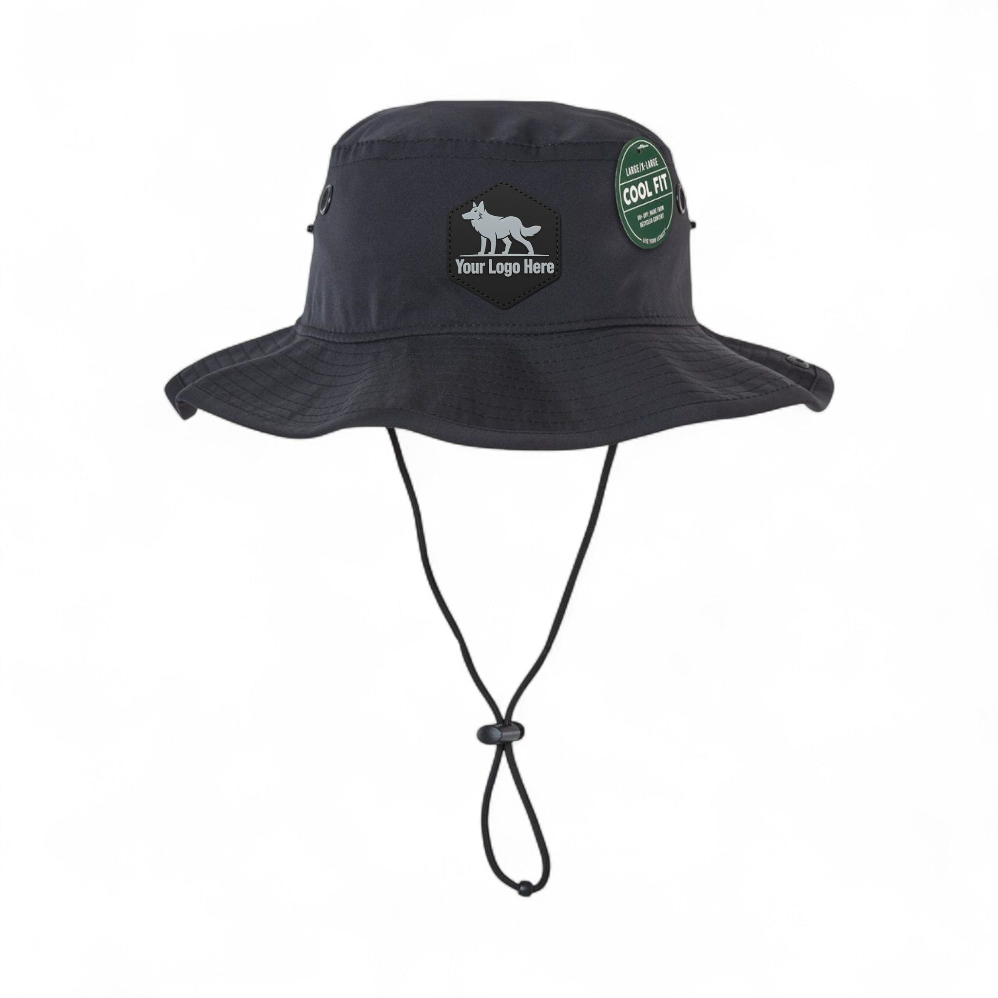 PVC patch preview of Legacy CFB custom hat in black