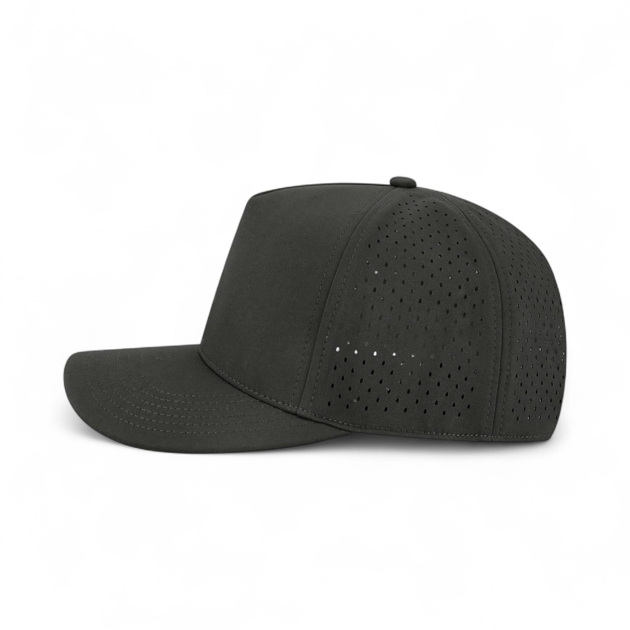 Left side view of Legacy CUT custom hat in black