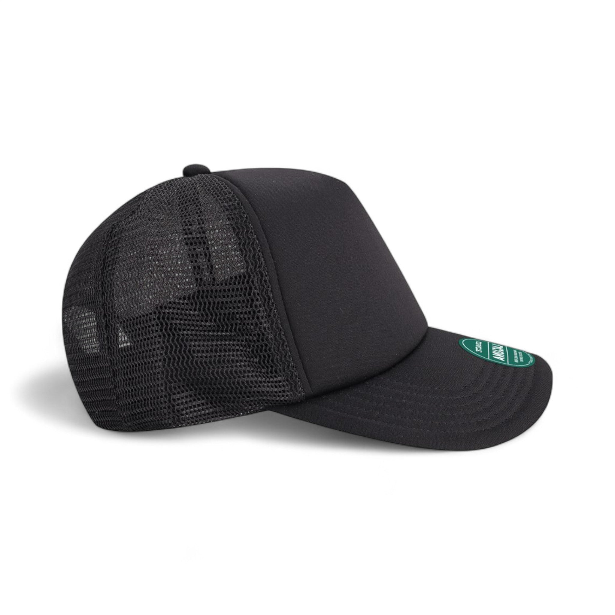 Right side view of Legacy LTA custom hat in black