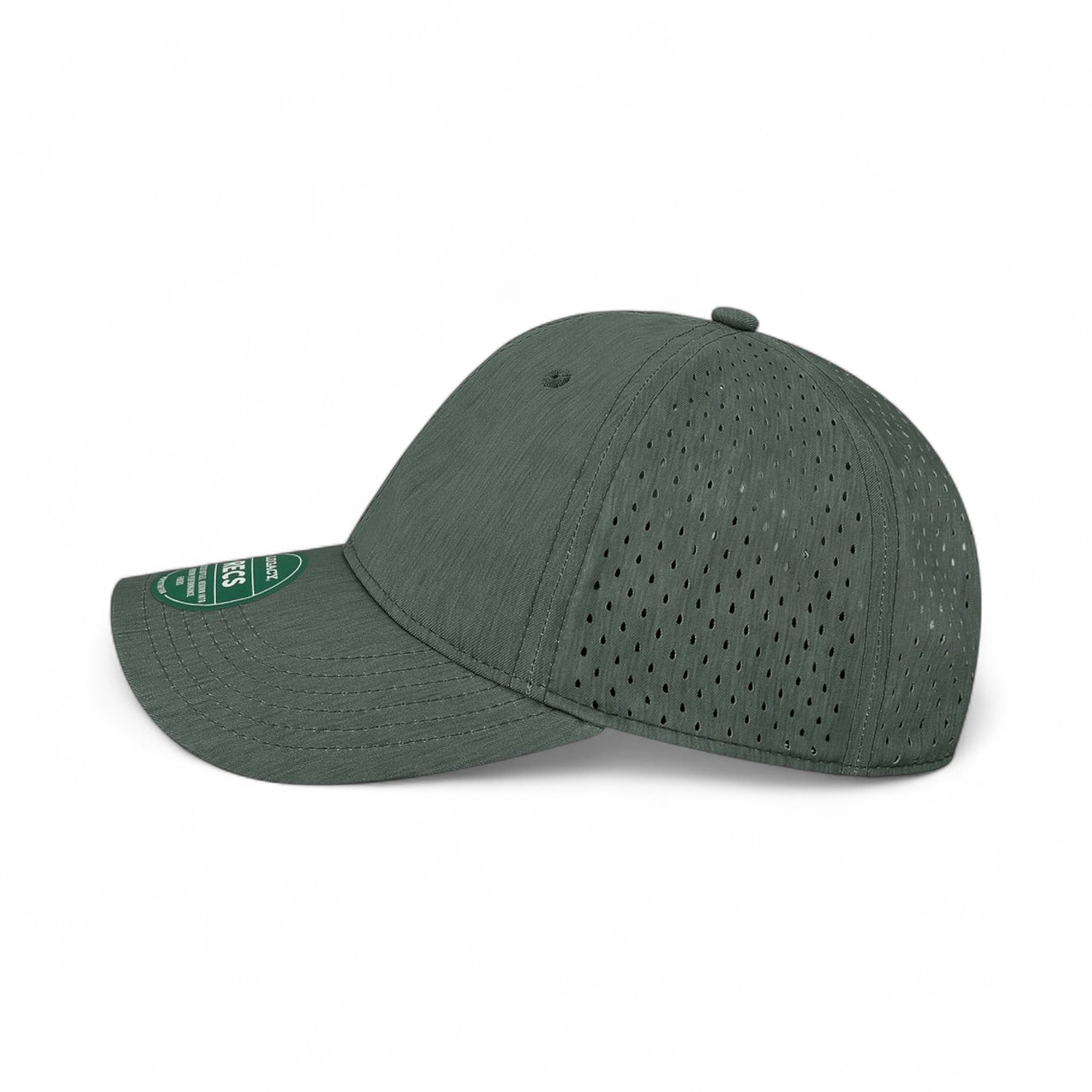 Left side view of Legacy RECS custom hat in eco black