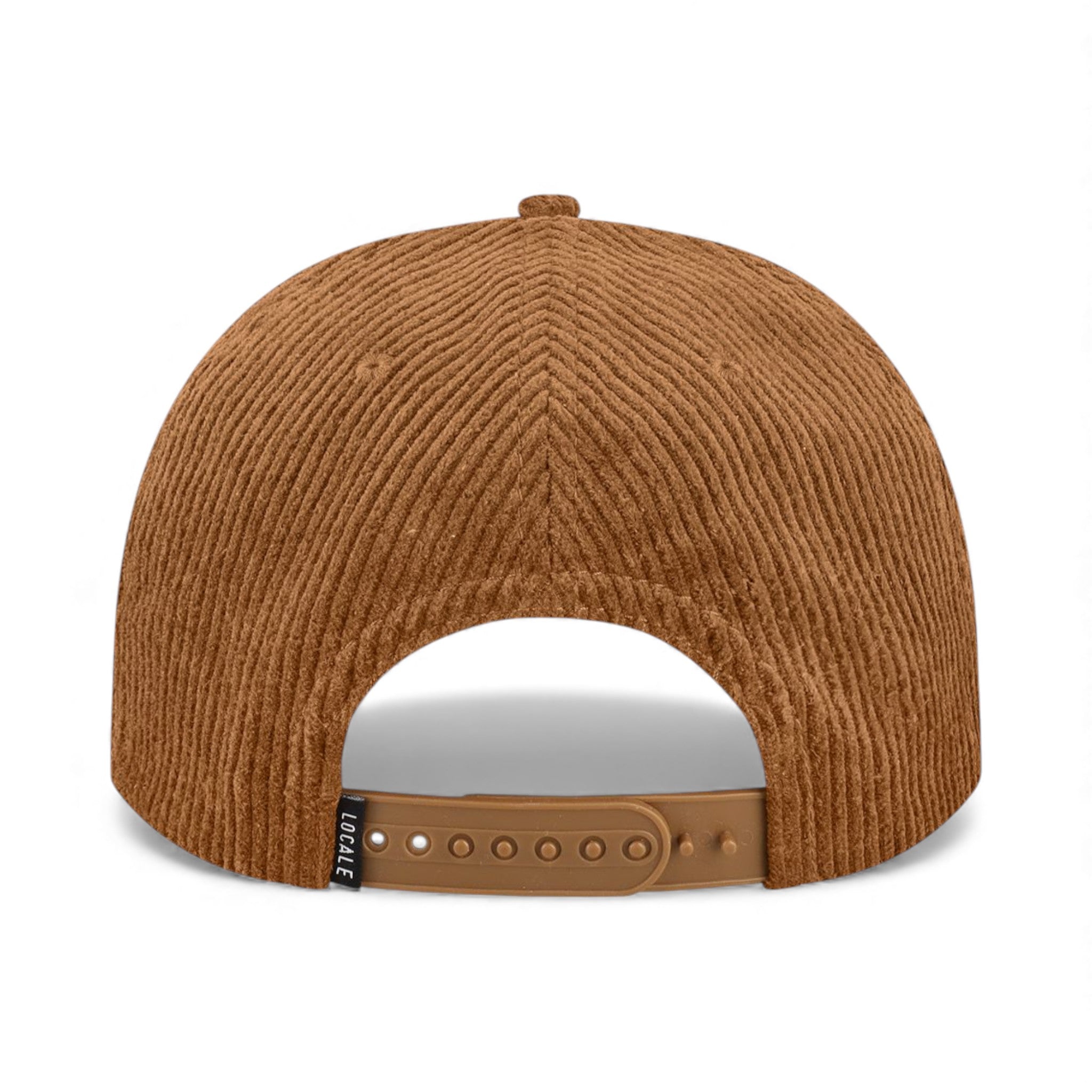Back view of Locale WILSON custom hat in camel corduroy