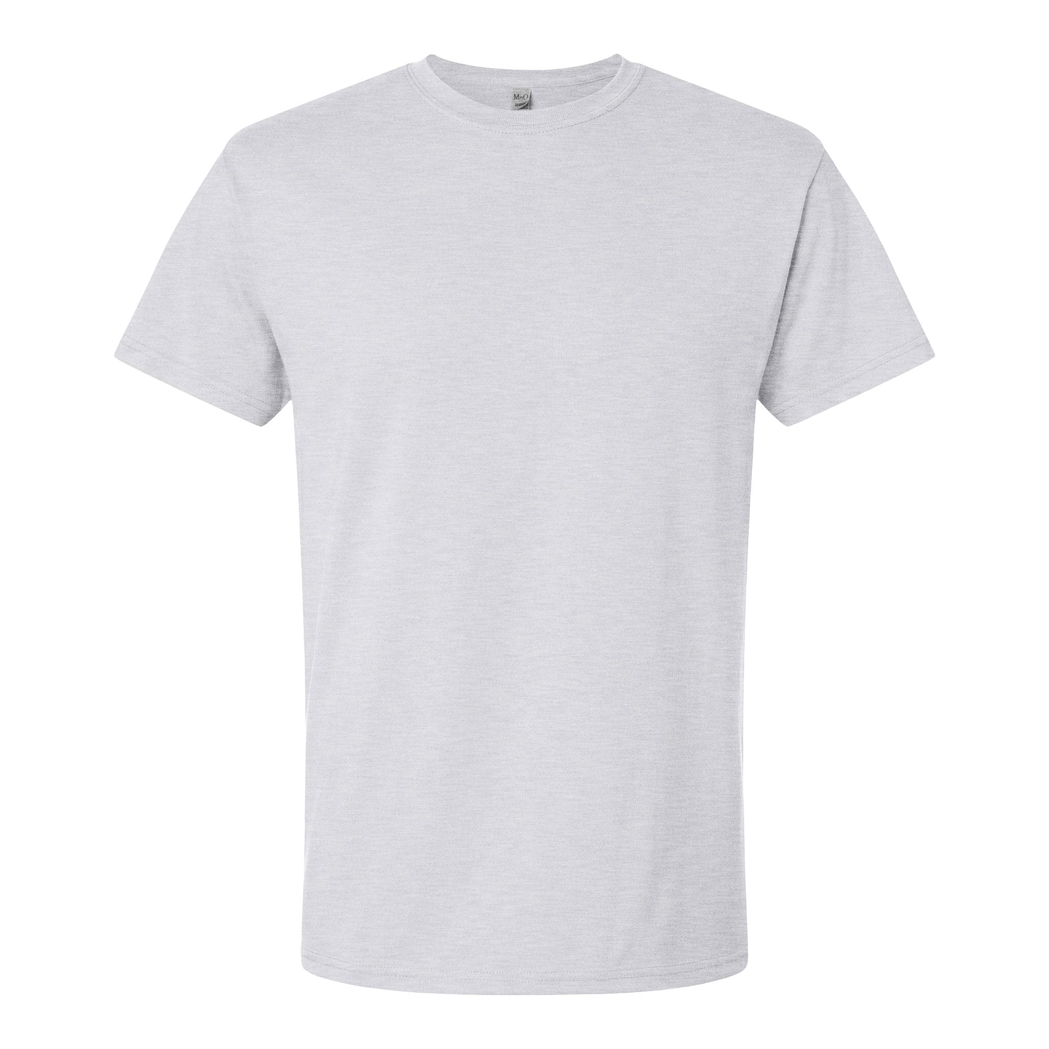 M&O 4800 custom short sleeve t-shirt in ash, front view