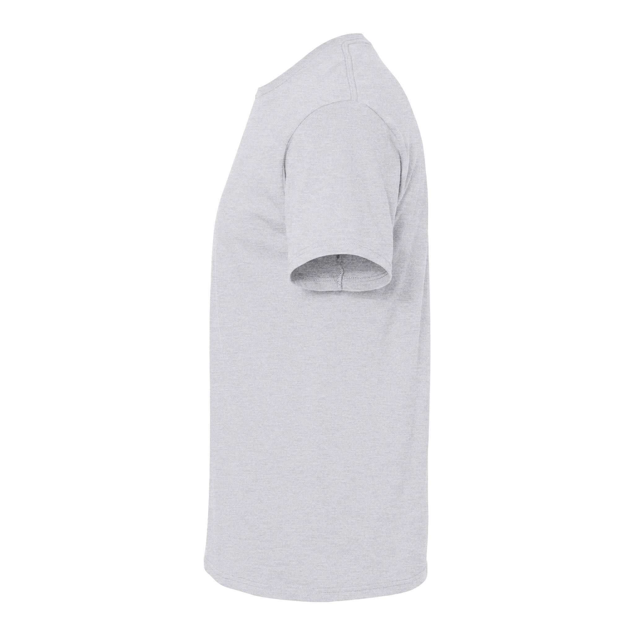 M&O 4800 custom short sleeve t-shirt in ash, left side view