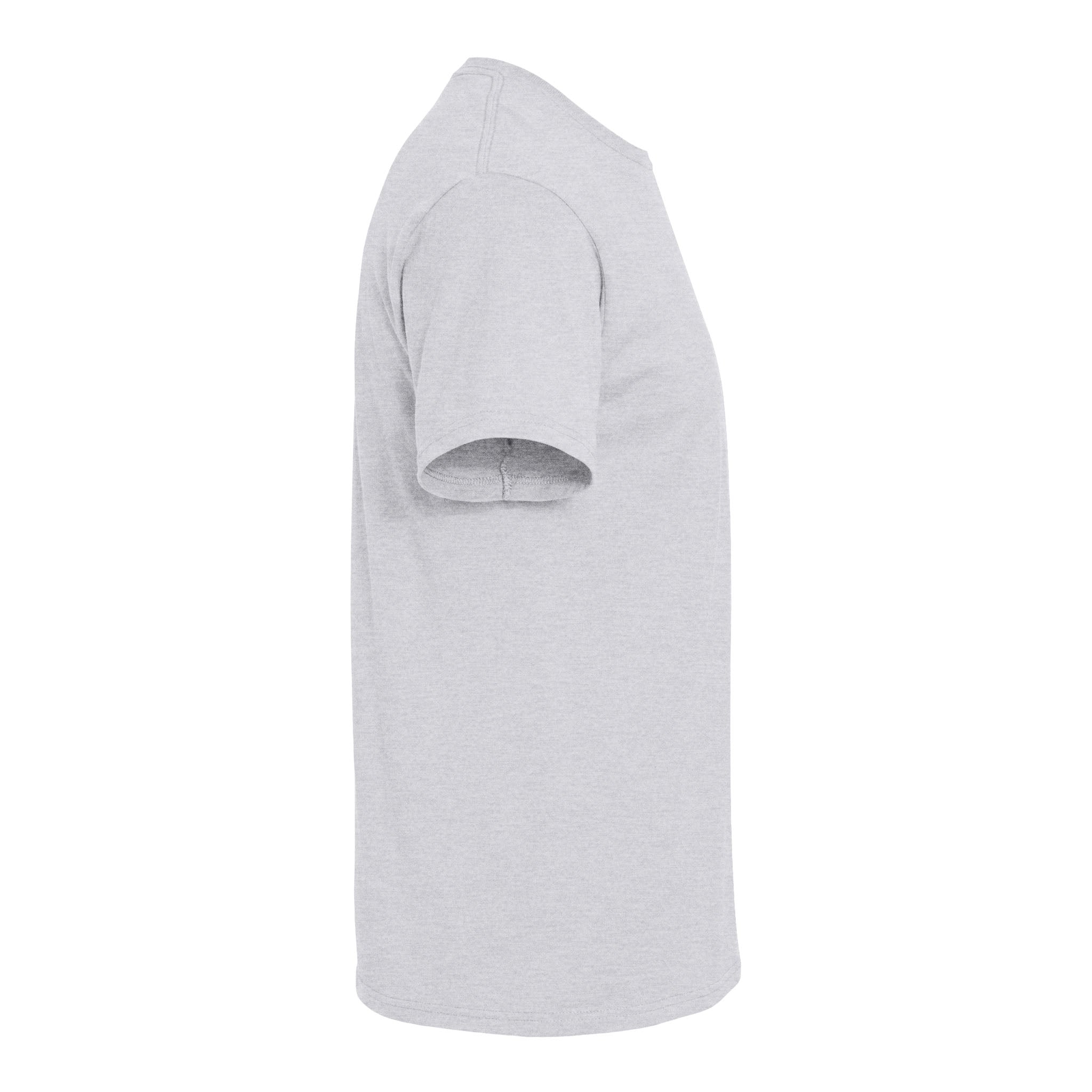 M&O 4800 custom short sleeve t-shirt in ash, right side view