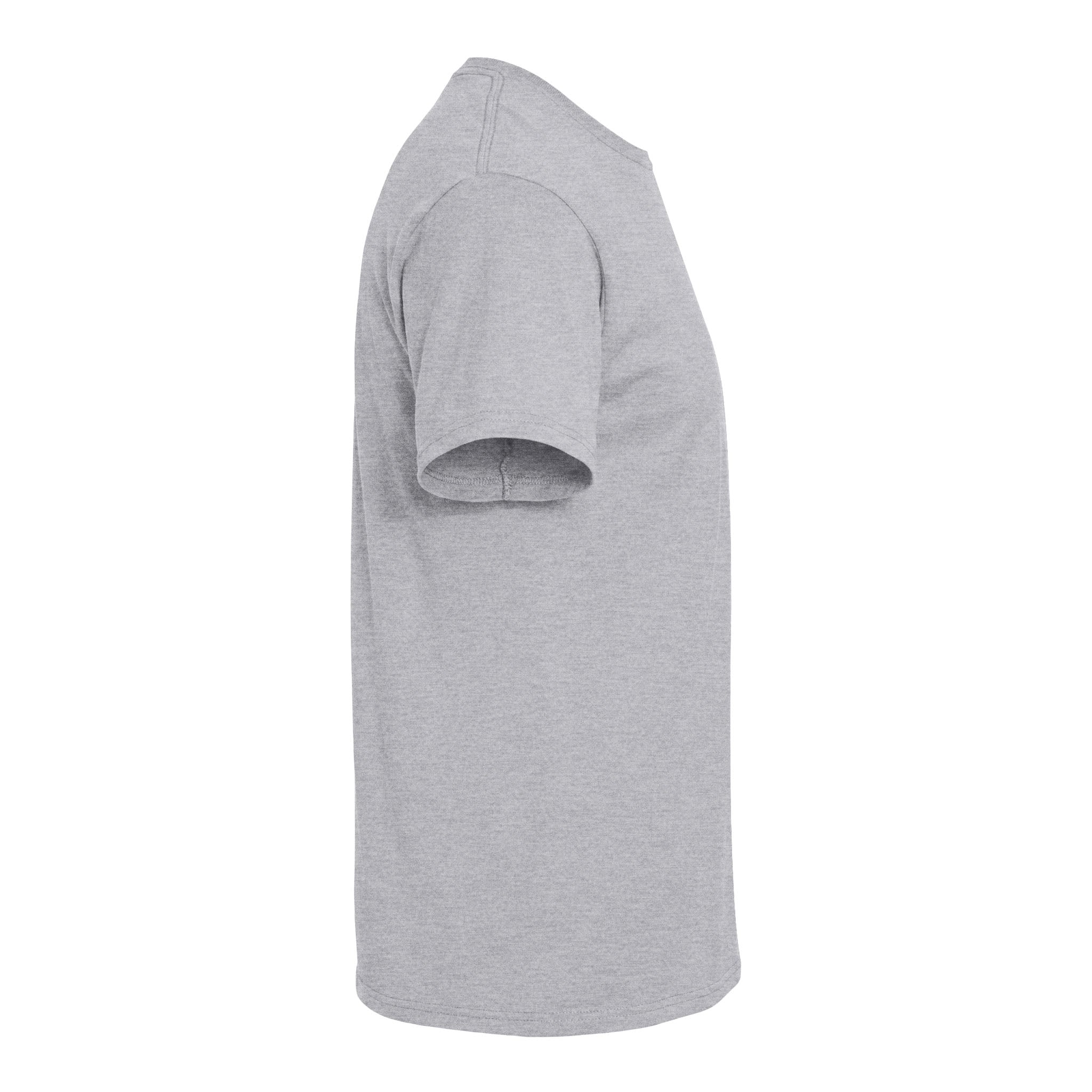 M&O 4800 custom short sleeve t-shirt in athletic grey, right side view