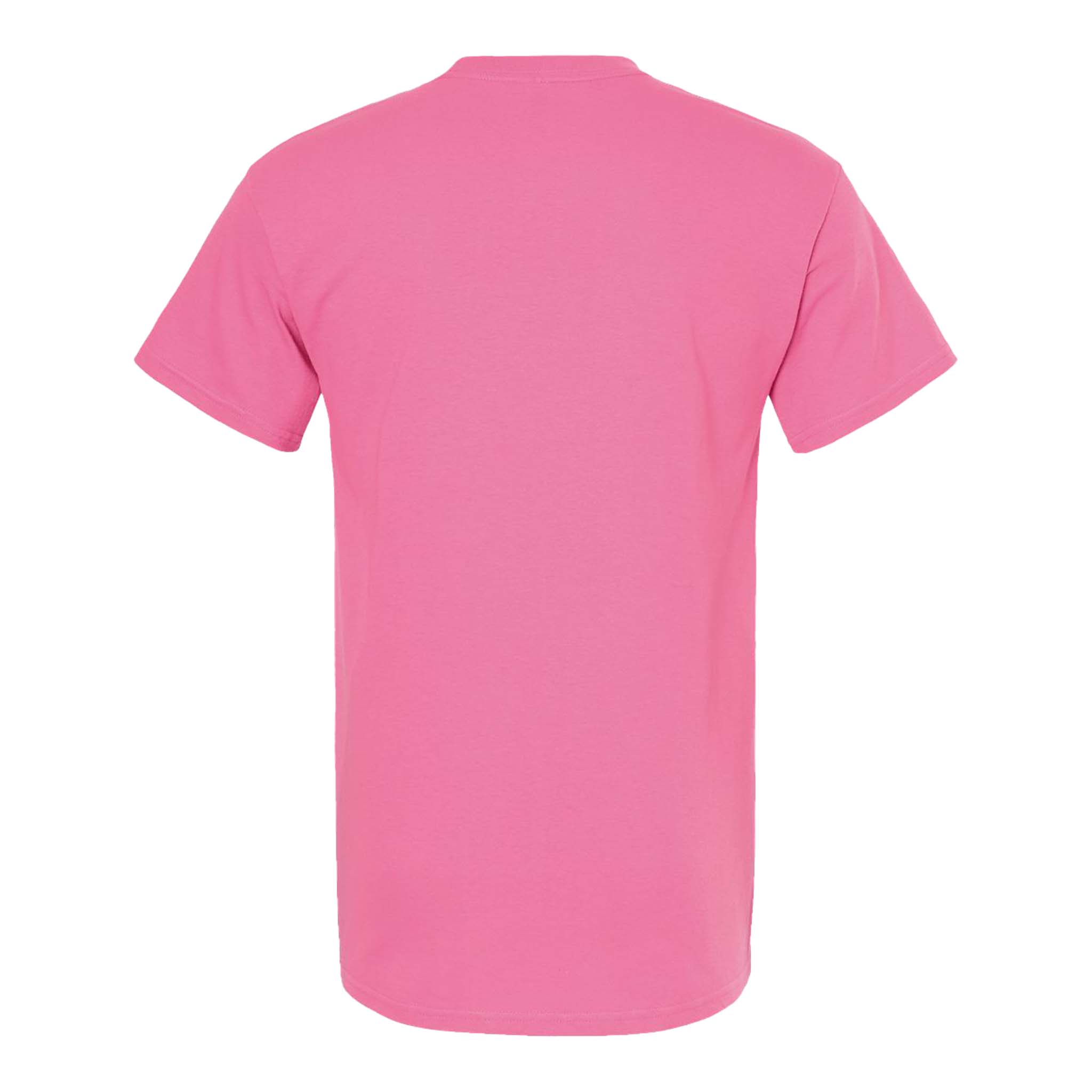 M&O 4800 custom short sleeve t-shirt in azalea, back view