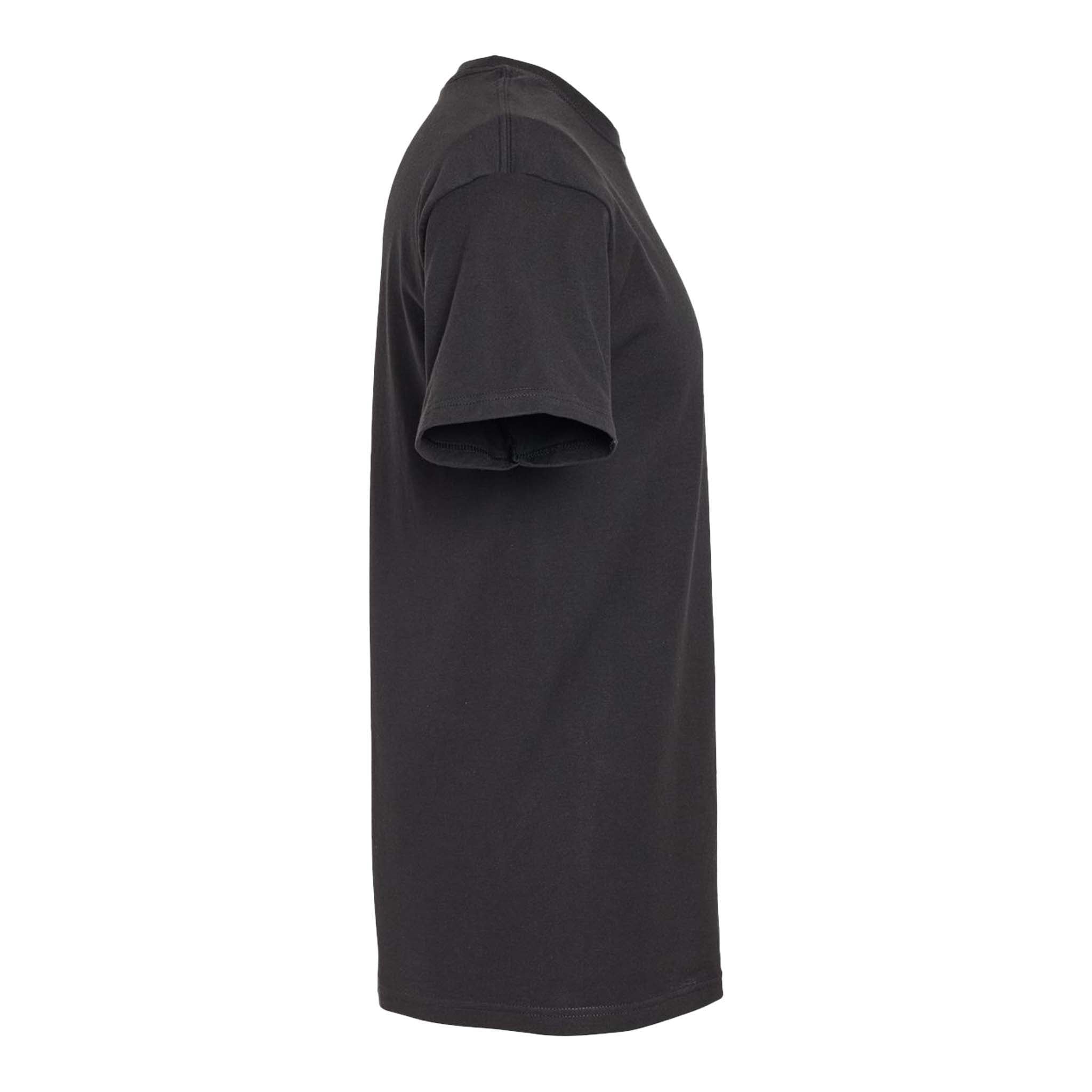 M&O 4800 custom short sleeve t-shirt in black, right side view