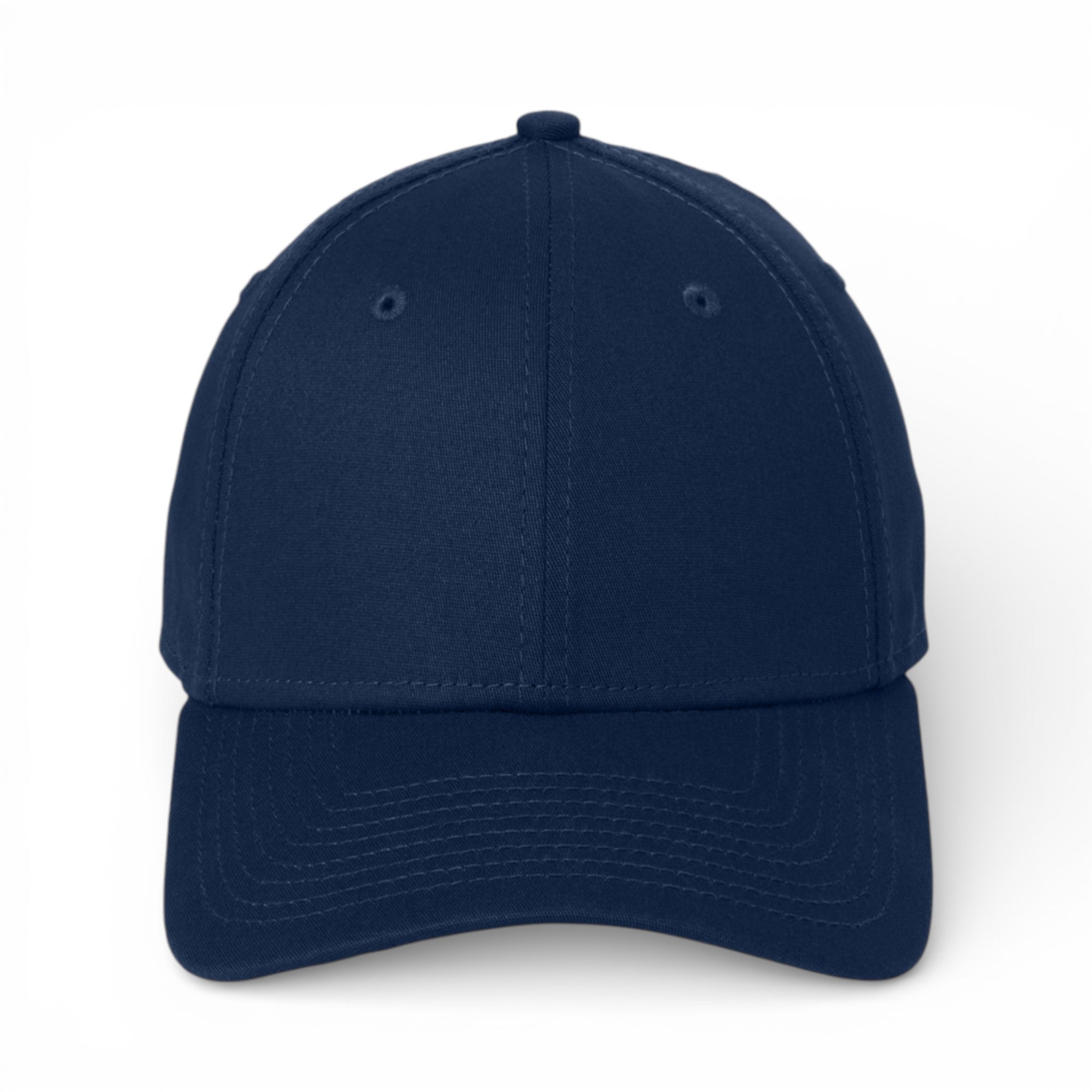 Front view of New Era NE1000 custom hat in deep navy