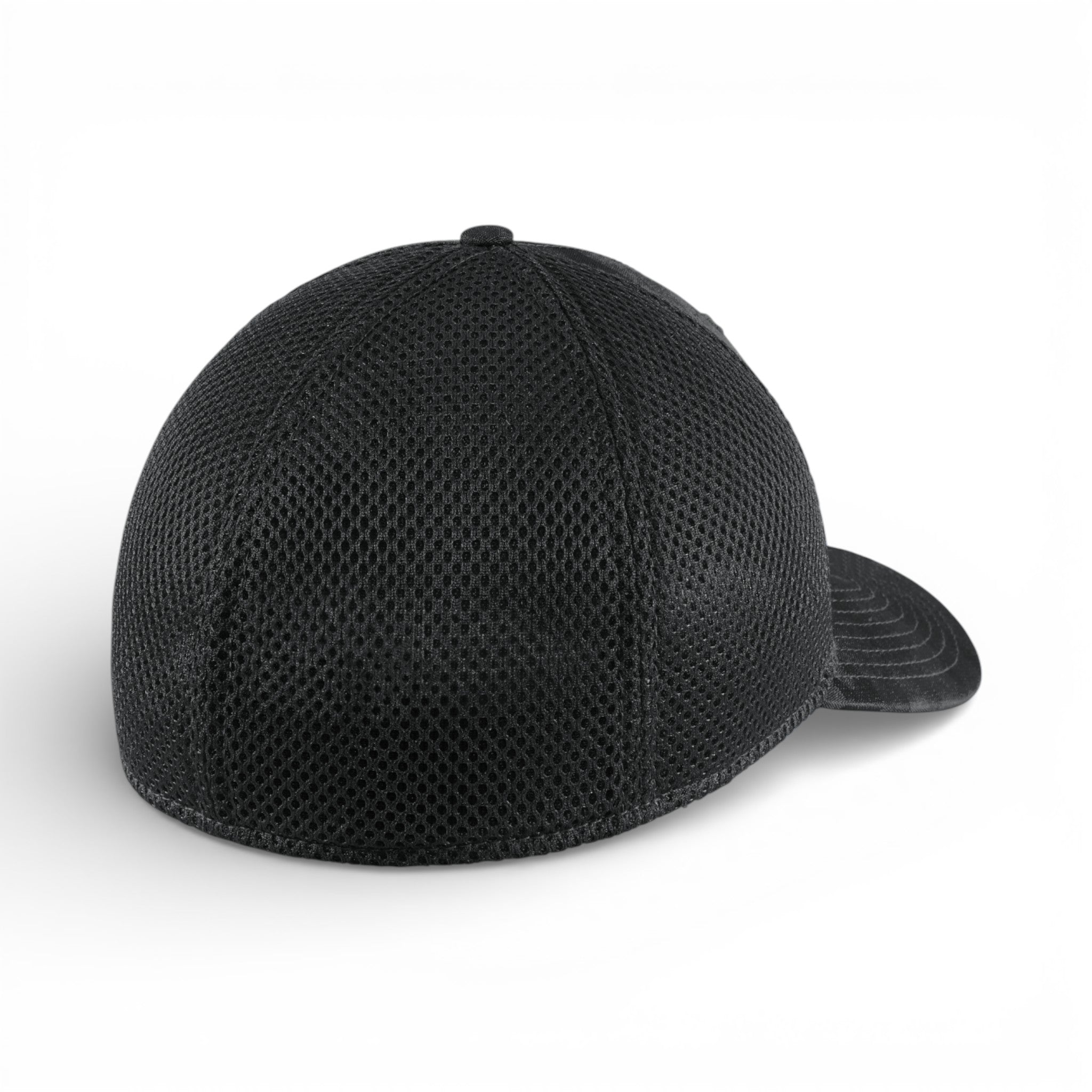 Back view of New Era NE1091 custom hat in black camo