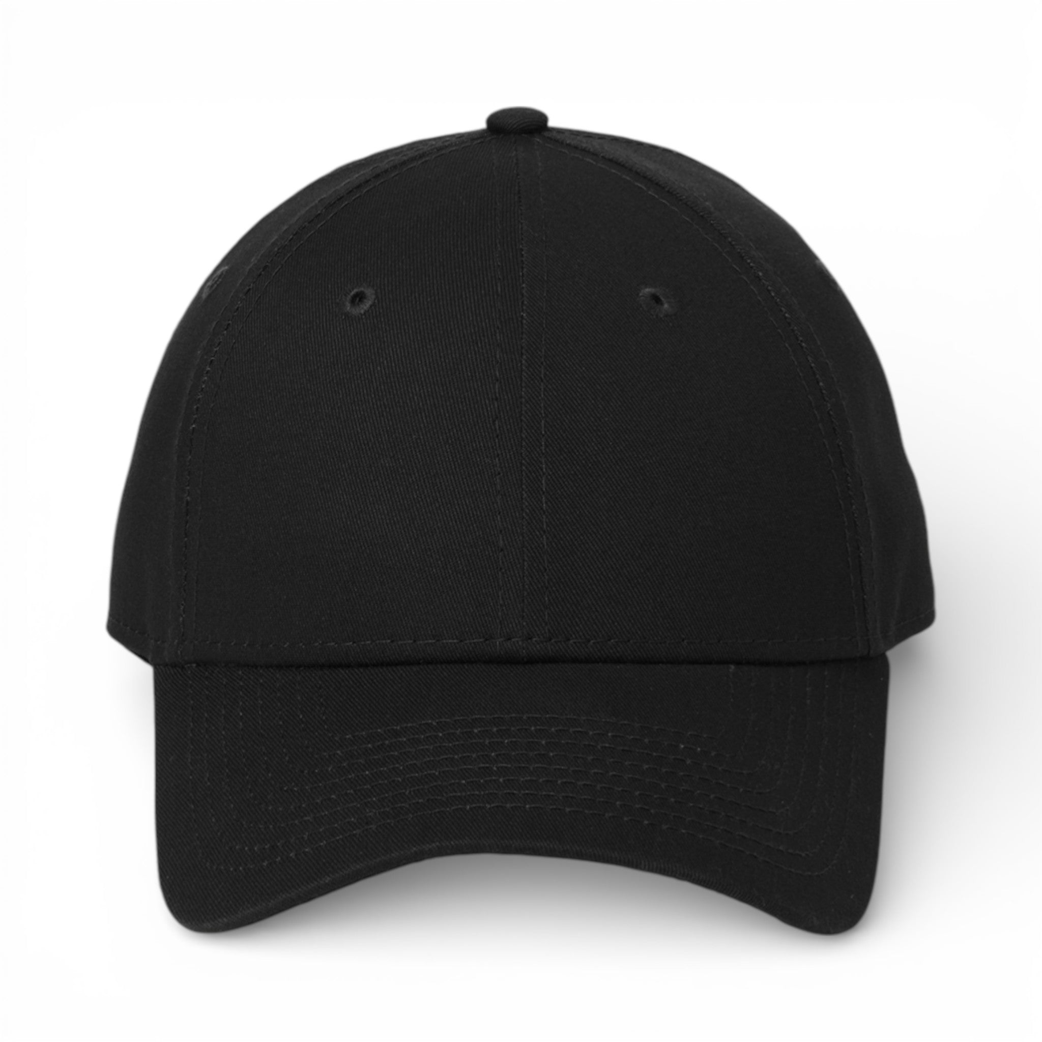 Front view of New Era NE200 custom hat in black