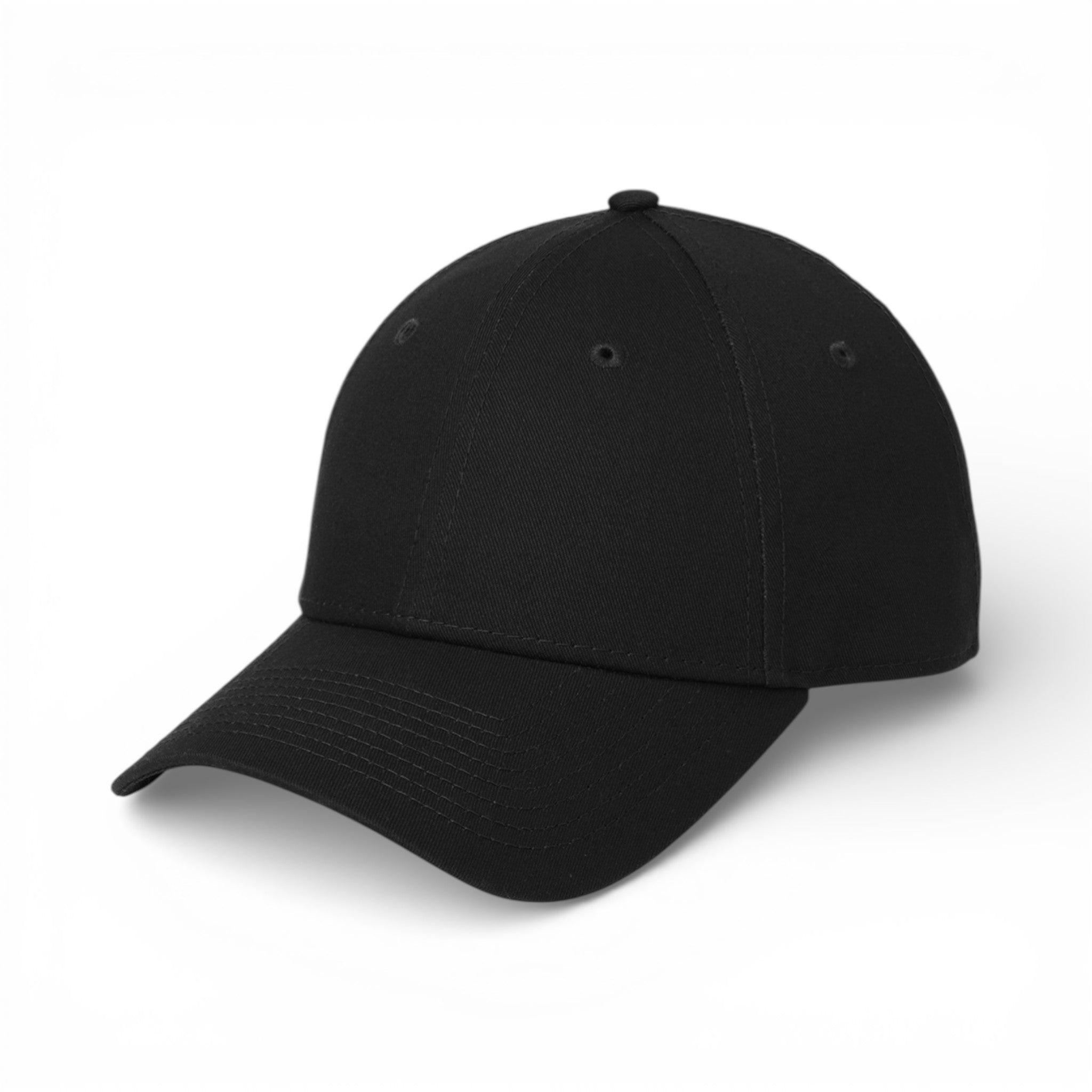 Left side view of New Era NE200 custom hat in black