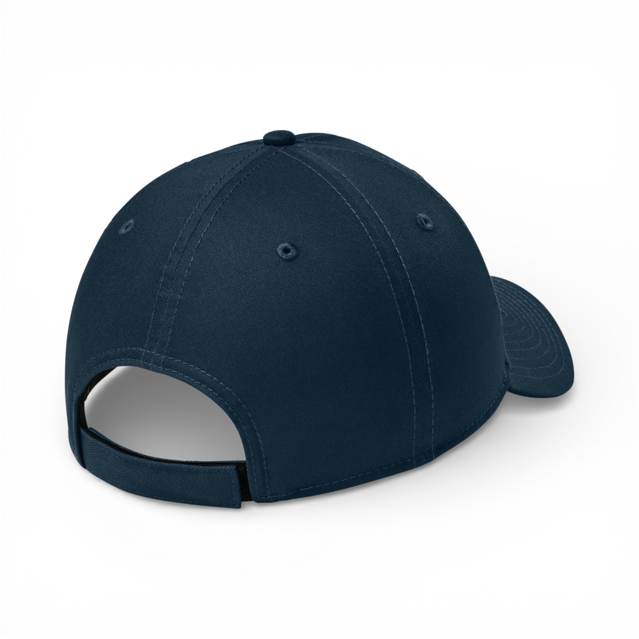 Back view of New Era NE200 custom hat in flag deep navy