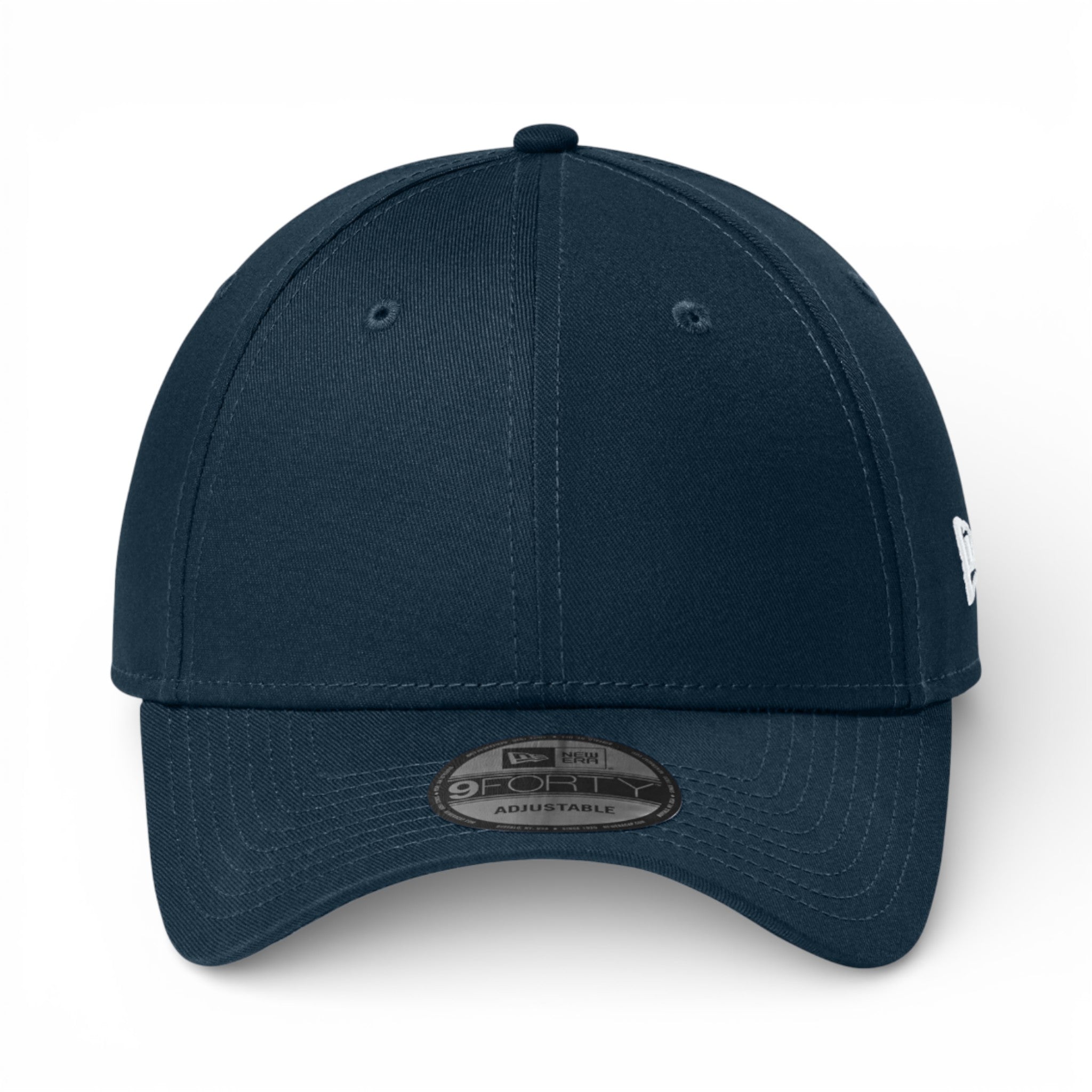 Front view of New Era NE200 custom hat in flag deep navy