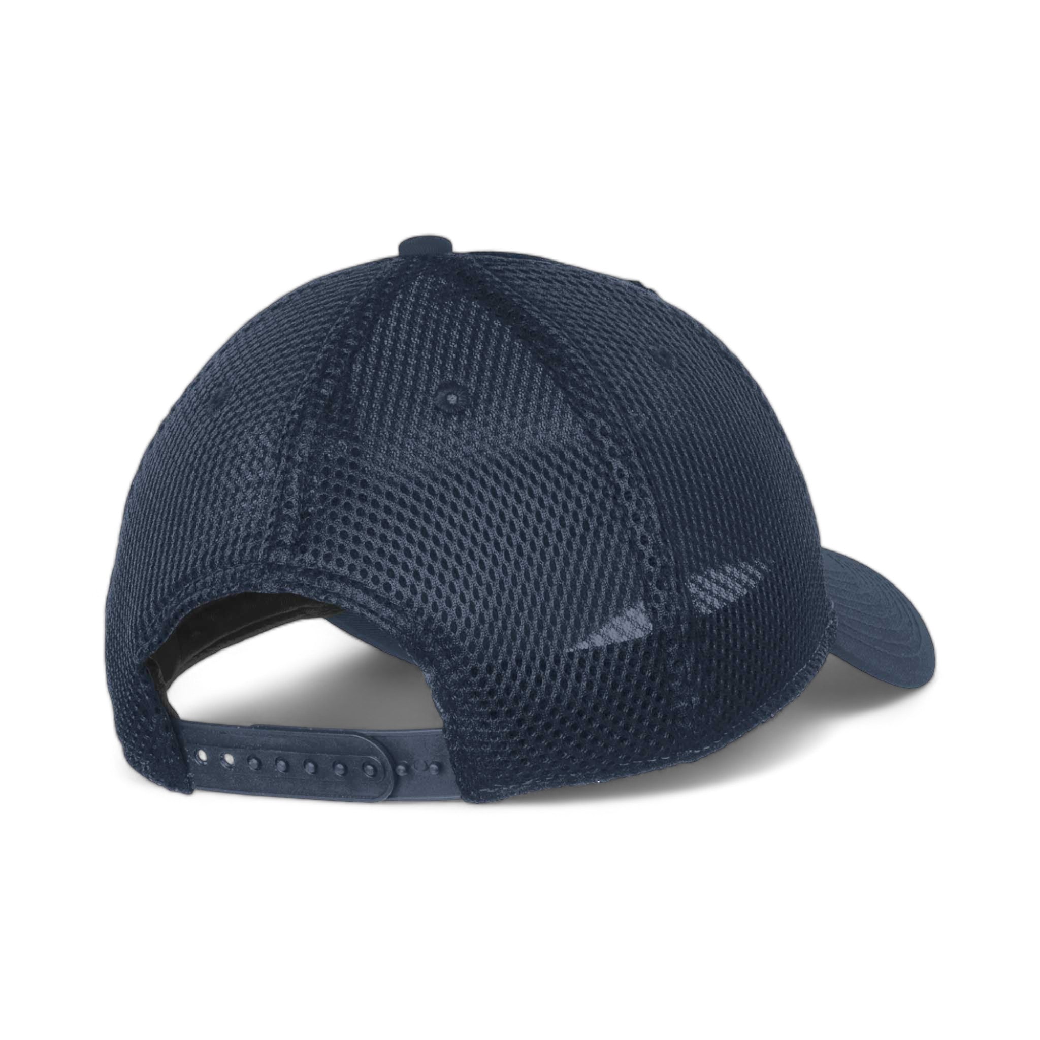 Back view of New Era NE204 custom hat in deep navy and deep navy
