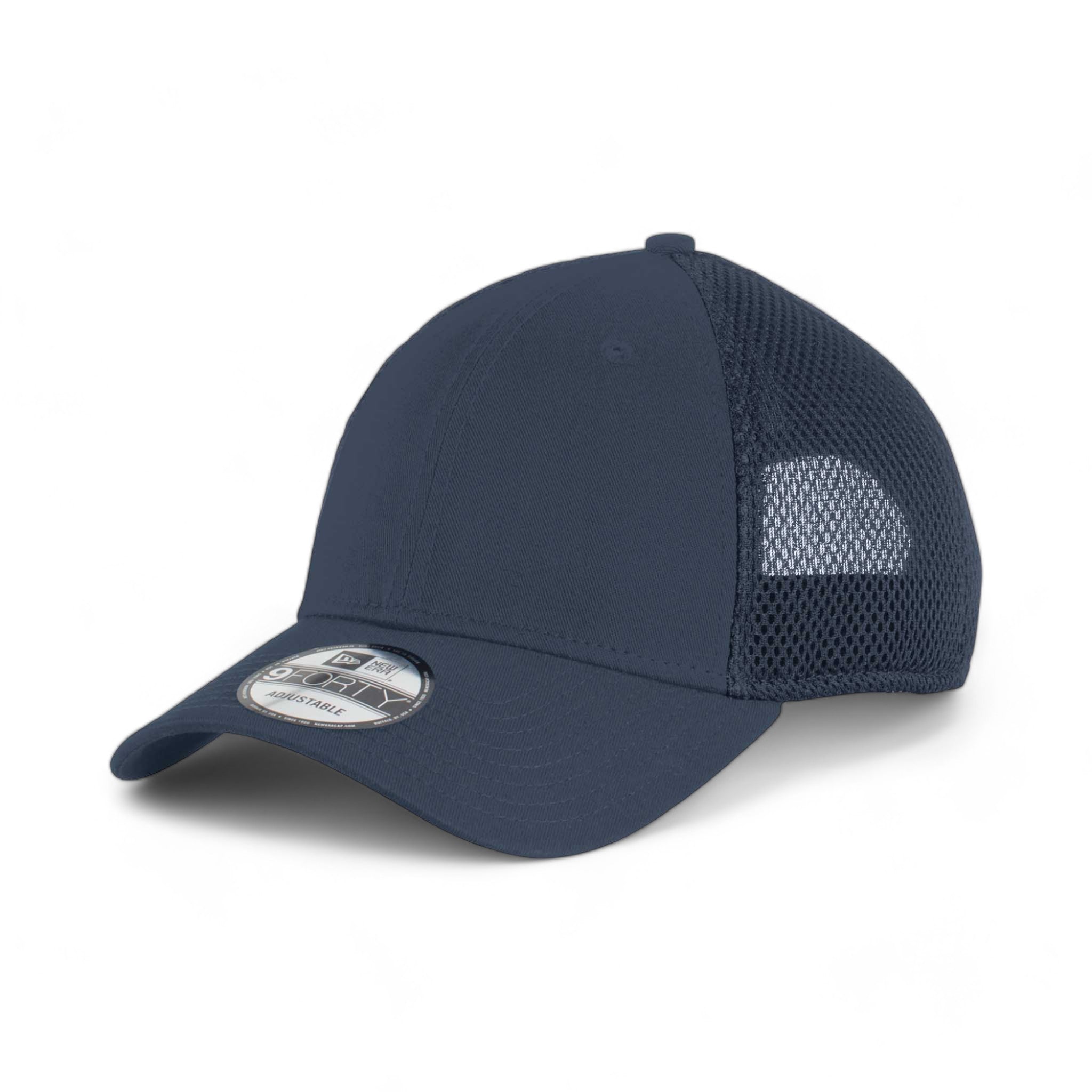 Side view of New Era NE204 custom hat in deep navy and deep navy