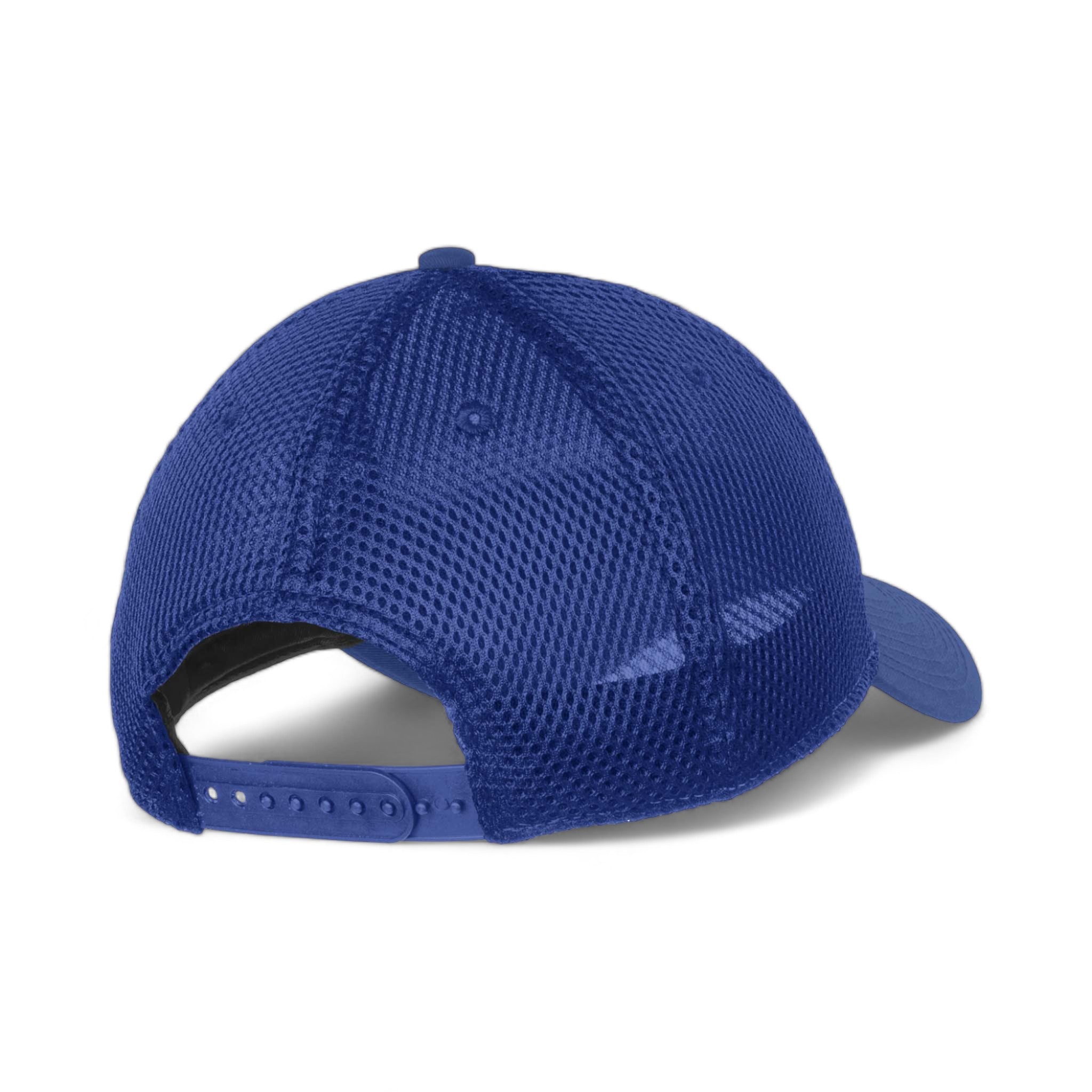 Back view of New Era NE204 custom hat in white and royal