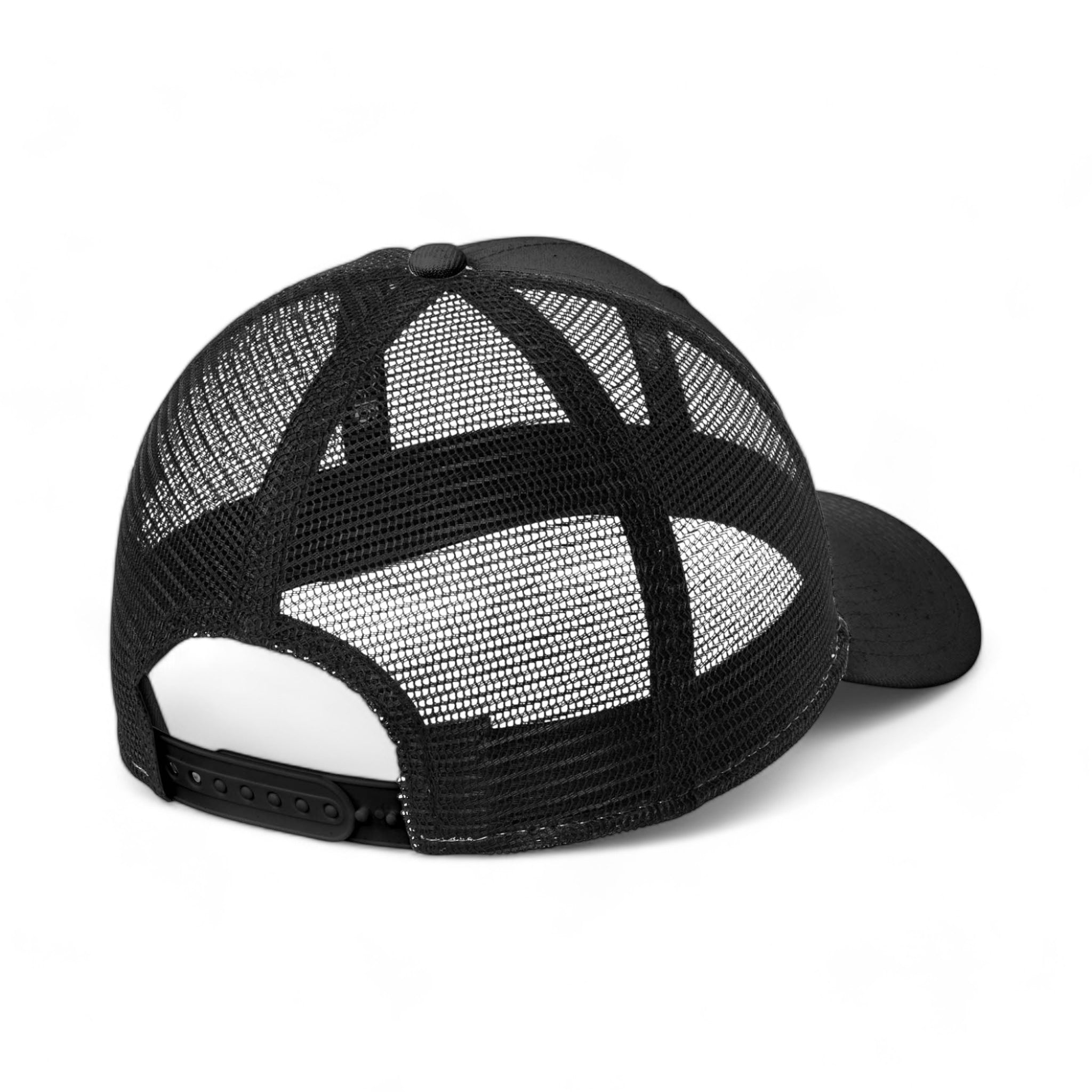 Back view of New Era NE208 custom hat in black