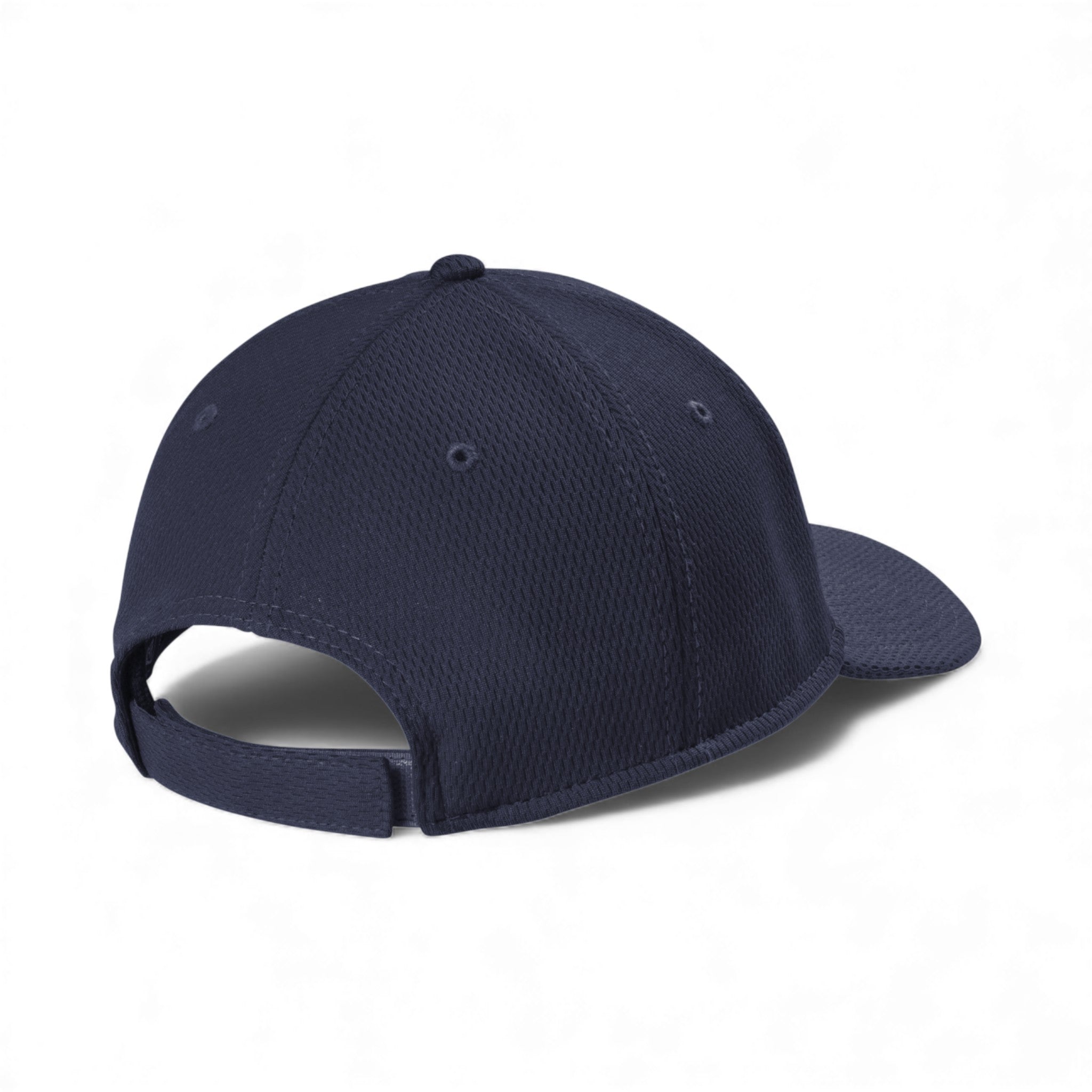Back view of New Era NE209 custom hat in deep navy