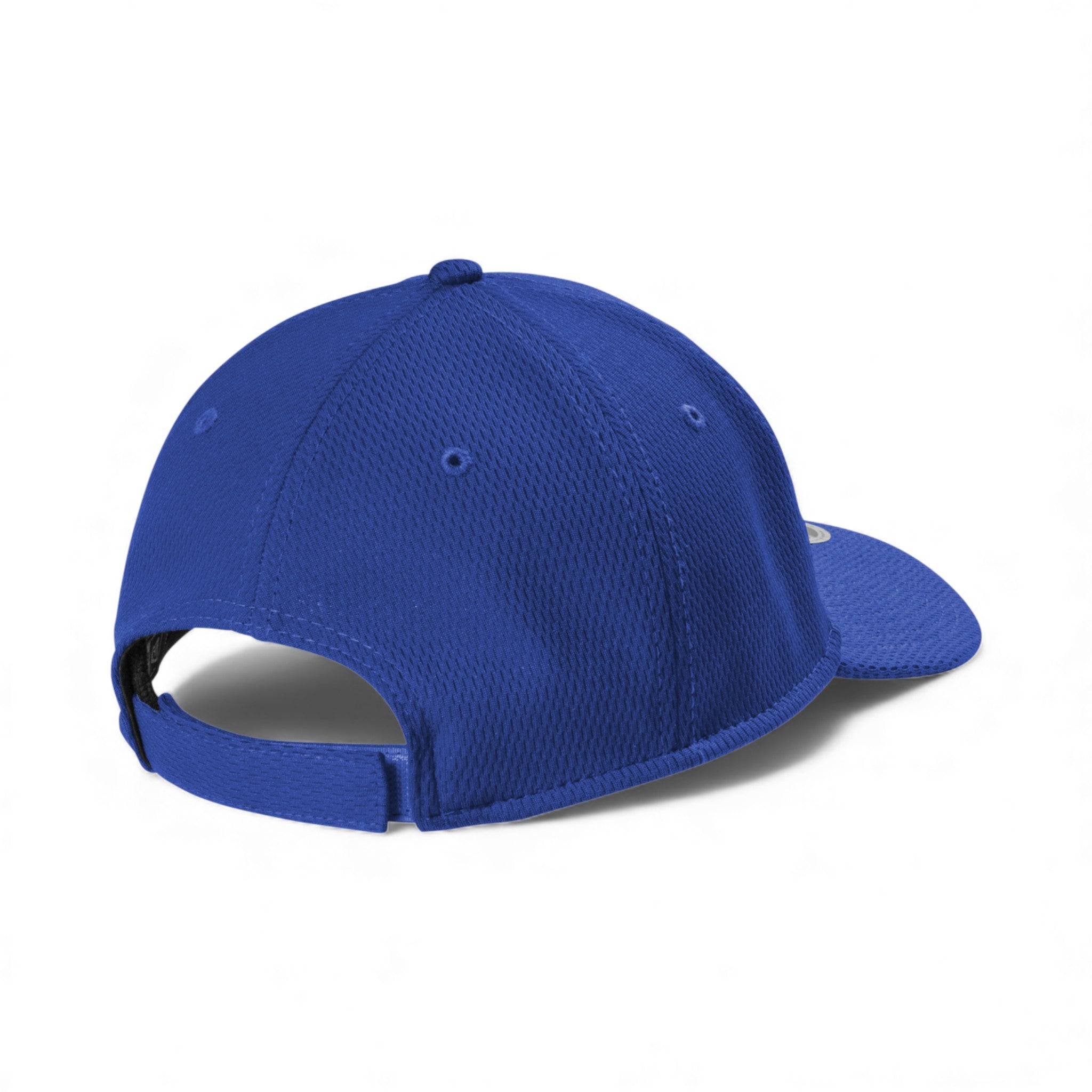 Back view of New Era NE209 custom hat in royal