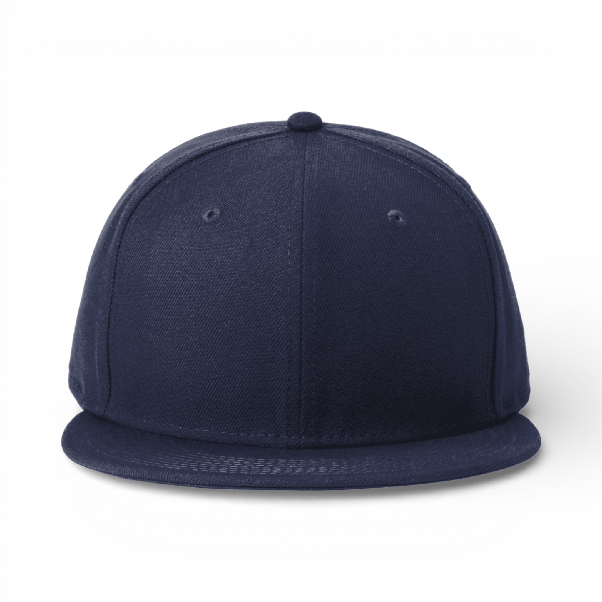 Front view of New Era NE4020 custom hat in deep navy