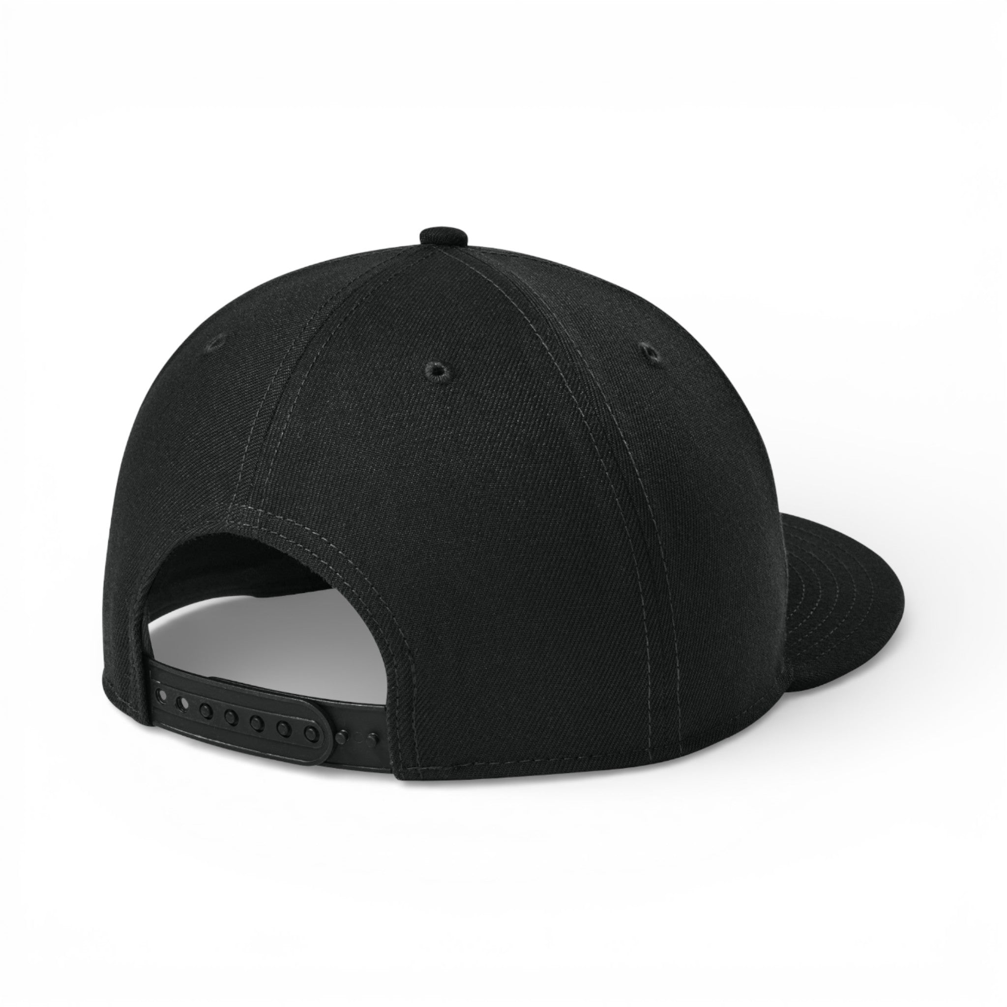 Back view of New Era NE4020 custom hat in flag black