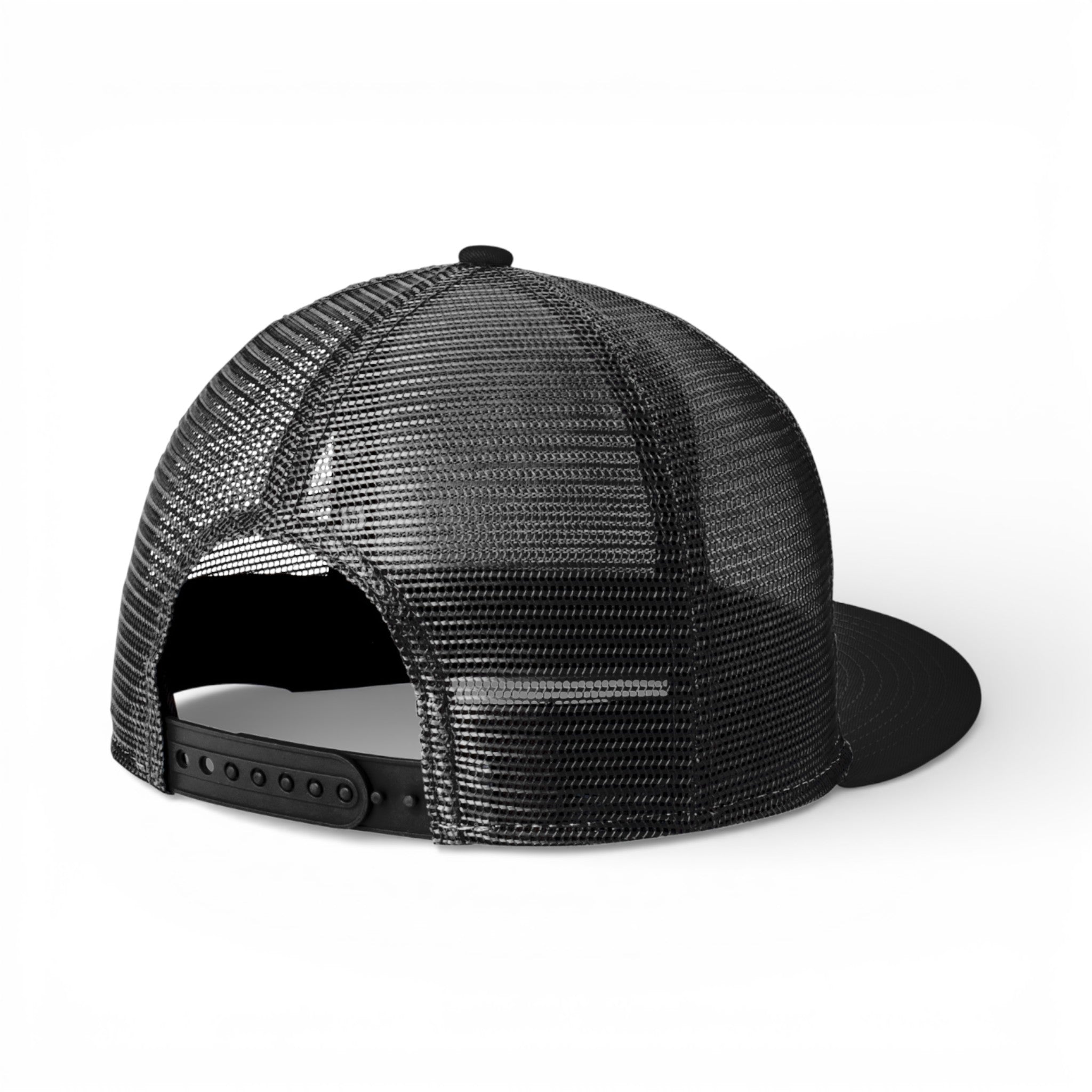 Back view of New Era NE4030 custom hat in black and black