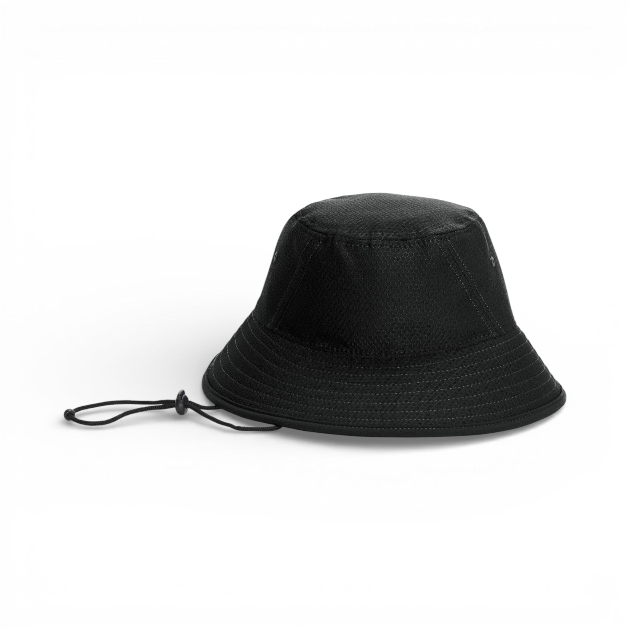 Front view of New Era NE800 custom hat in black