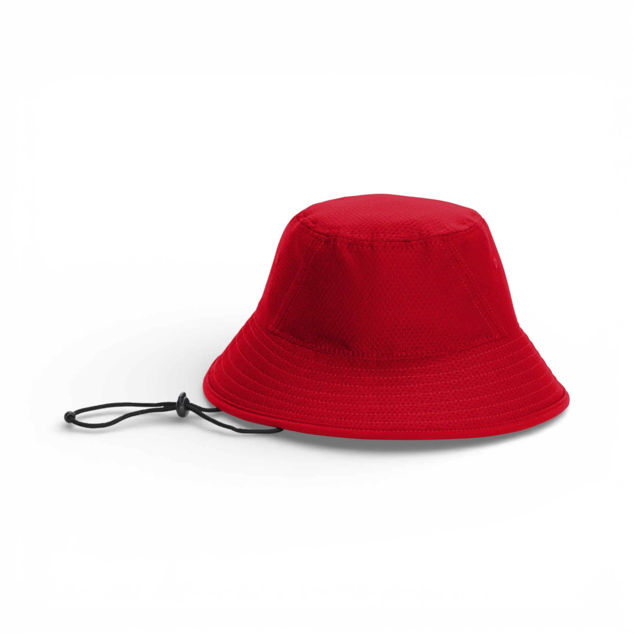 Front view of New Era NE800 custom hat in scarlet