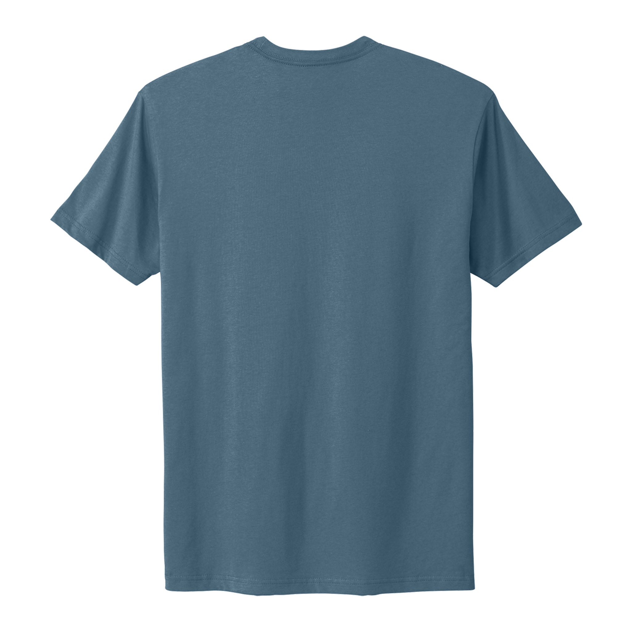 Next Level Apparel 3600 custom short sleeve t-shirt in blue jean, back view
