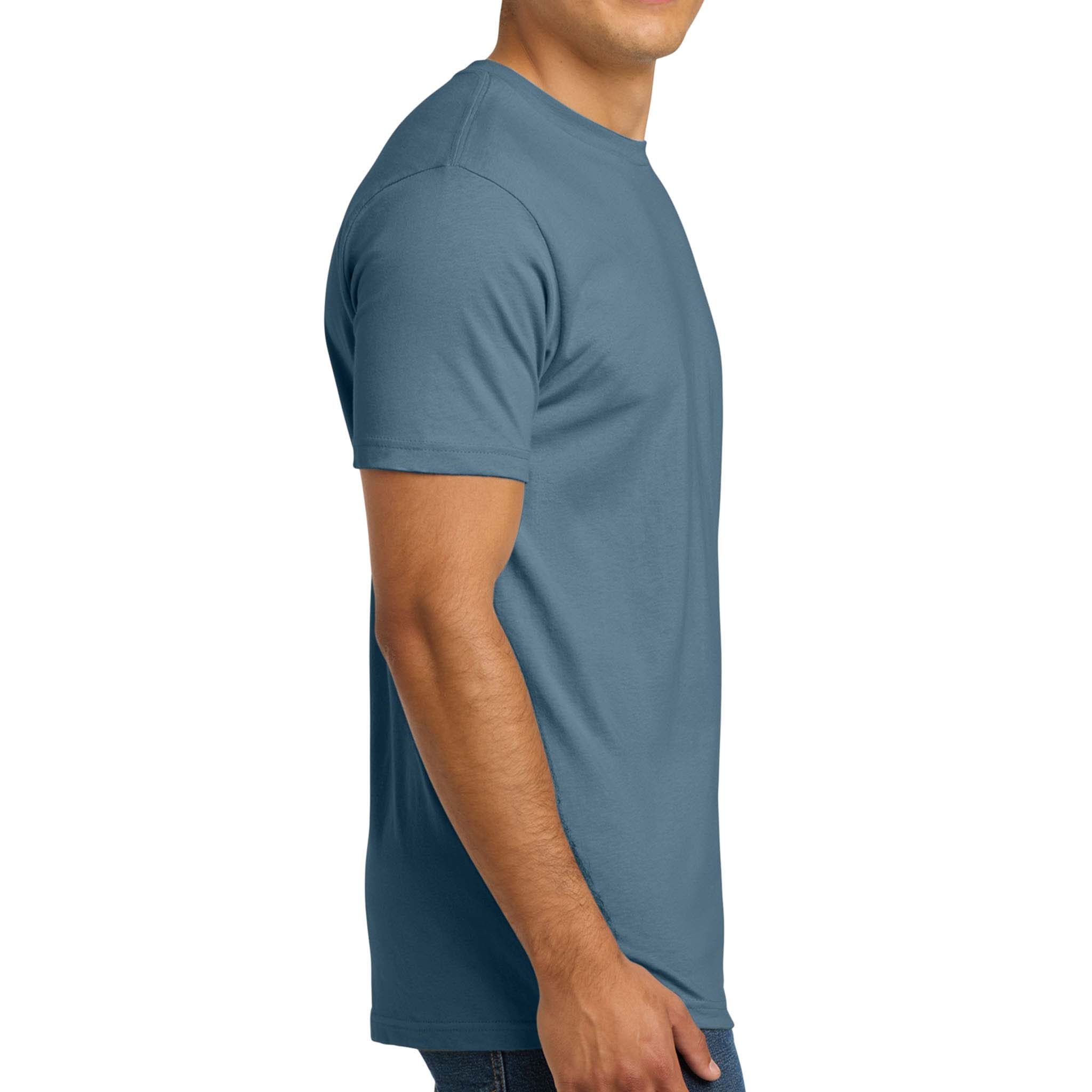 Next Level Apparel 3600 custom short sleeve t-shirt in blue jean, right side view